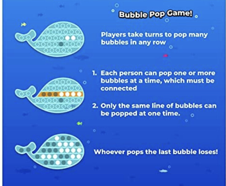 HayKiddoz Push Pop Bubble Fidget Sensory Toy 3 Pcs Aquatic Animal Bundle