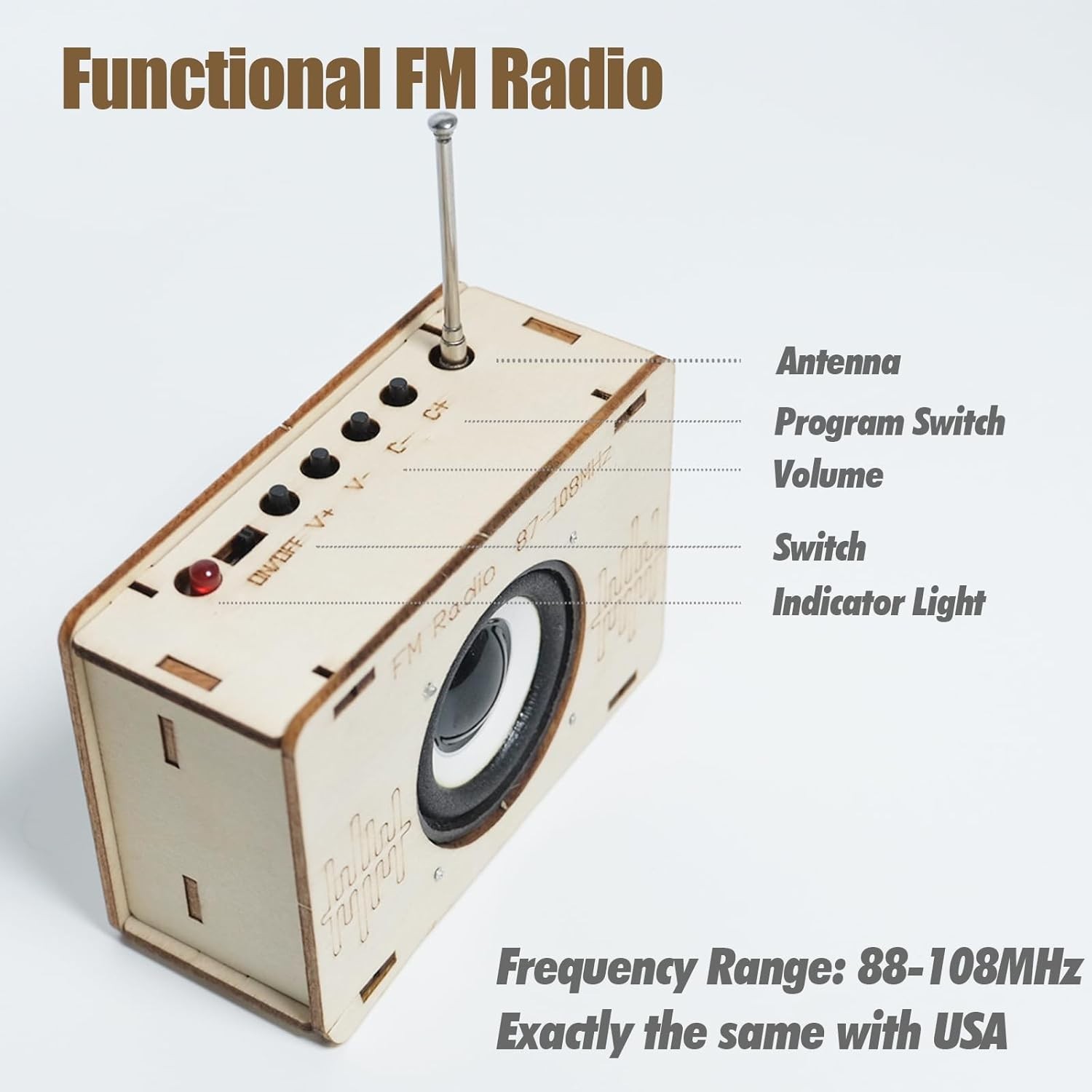 STEM Radio Kit for Kids 6-14 | DIY Electronics, Science & Circuit Project