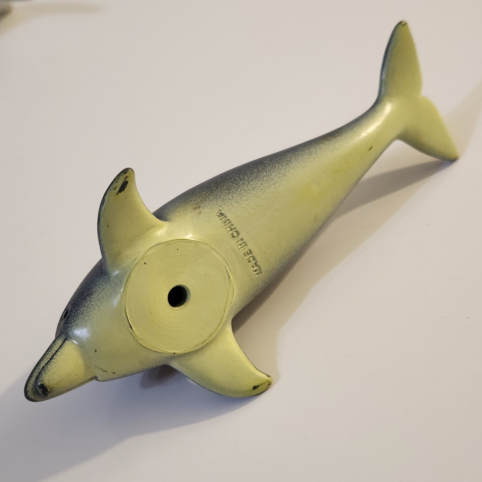 Lot Of 3 Plastic Rubber Dolphin Figures Gray 5.5″ 1981 Vintage (T)