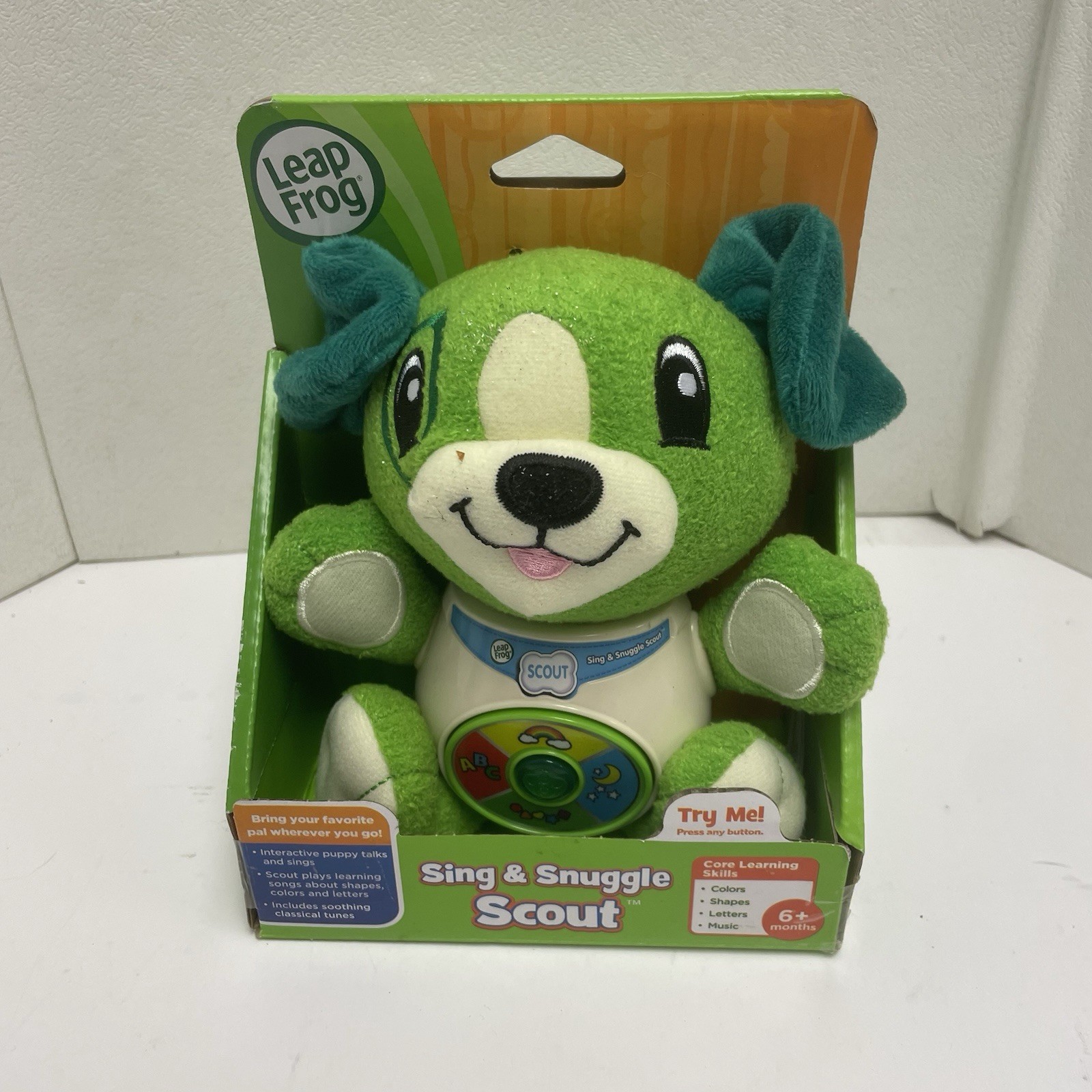 Sing And Snuggle 8″ Scout By Leap Frog Interactive Plush Age 6+Month Green