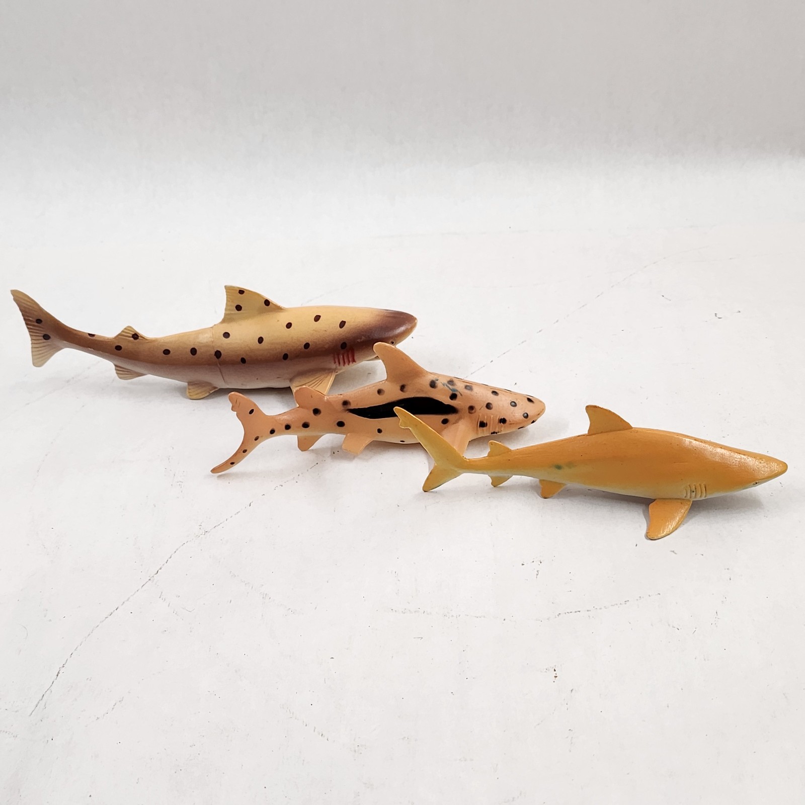 9″ Leopard 7″ Lemon 7″ Billhead Shark Toy Spotted Figurine Hard Plastic Ocean