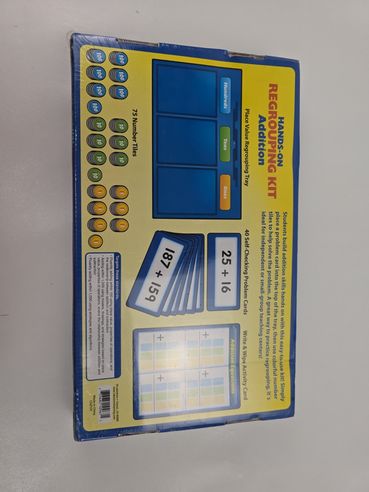 Lakeshore Learning Hands On Addition Regrouping Kit FF297 Math – New Sealed