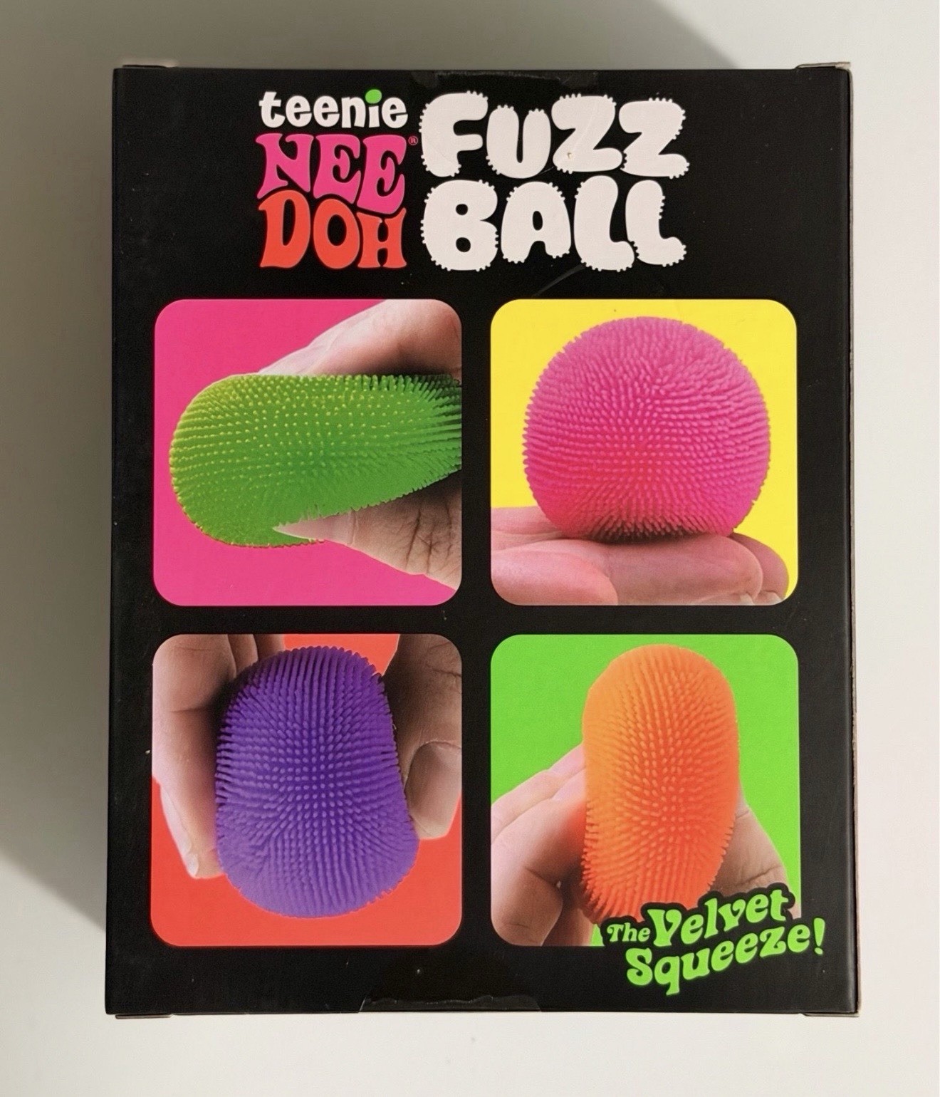 Viral Teeny Needoh Fuzzy Mini Ball Stress Relief Squeeze Toy 4 Pk