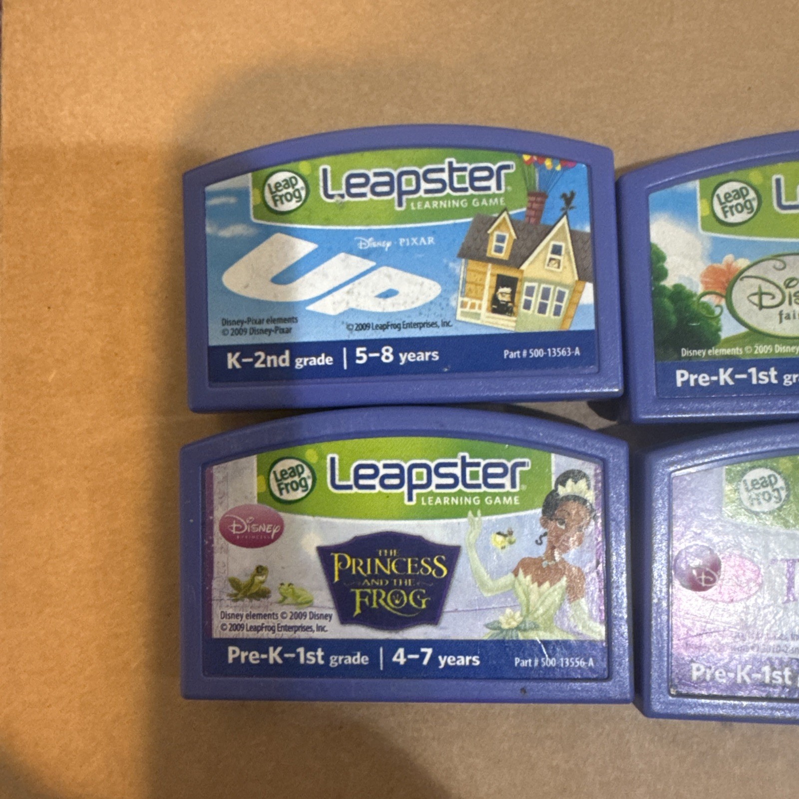 LeapFrog Leapster LeapPad Learning Game Cartridge Lot Of Princess And UP
