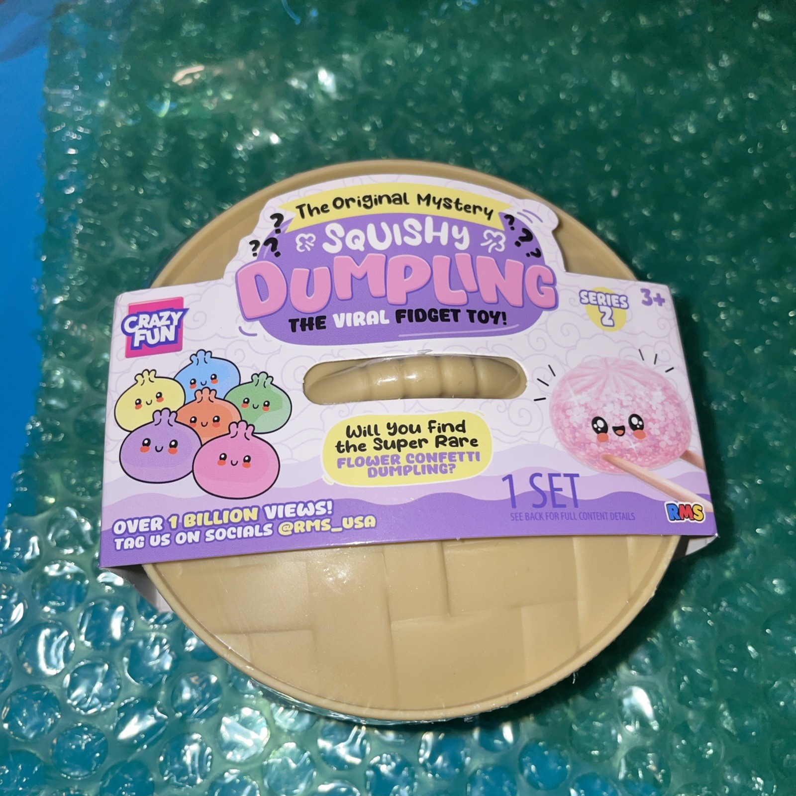 RMS Squishy Mystery Dumpling FLOWER CONFETTI Series 2 VIRAL Fidget TikTok NEW
