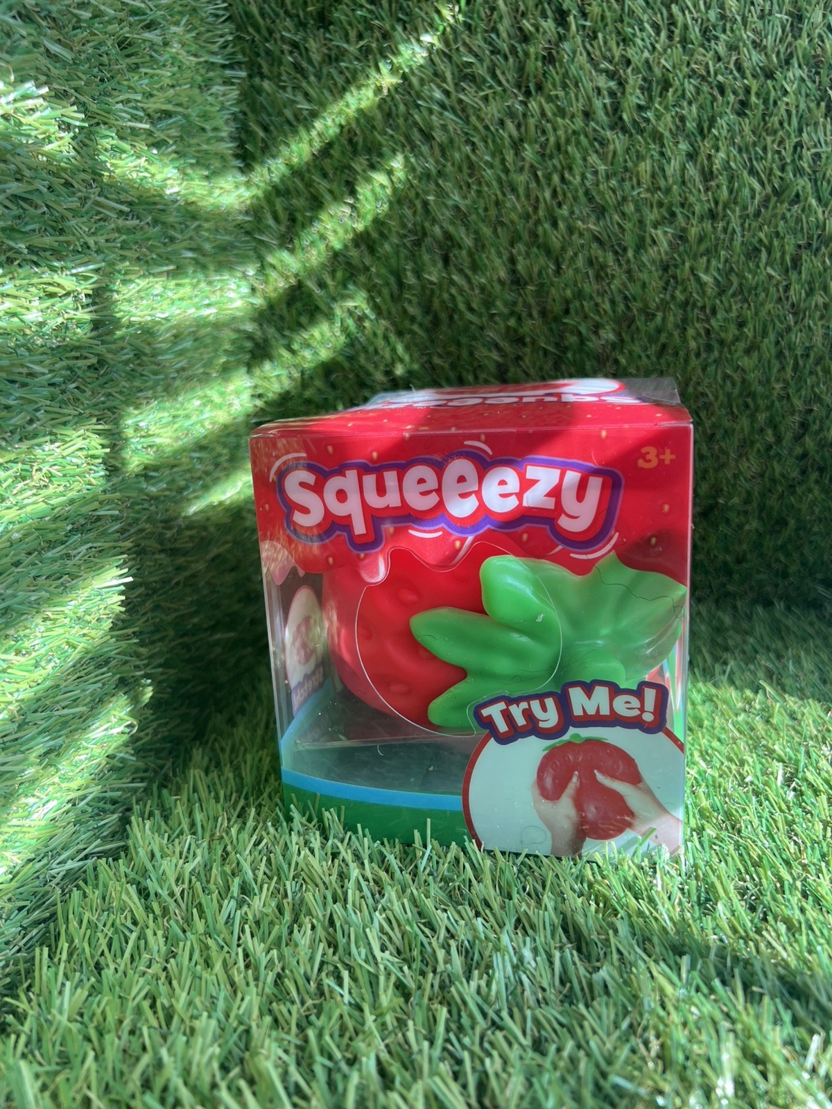 Sunny Days Authentic Strawberry Squishy Jumbo Squeezy Stress Relief Fidget Toy