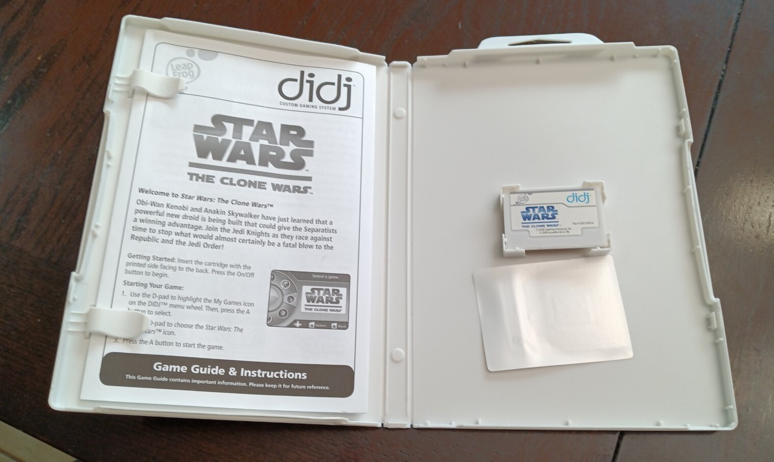 LeapFrog didj Games Star Wars The Clone Wars Ages 6-10 Used Fast Shipping Game