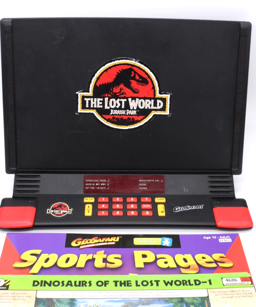 GeoSafari The Lost World Jurassic Park Electronic Learning Game