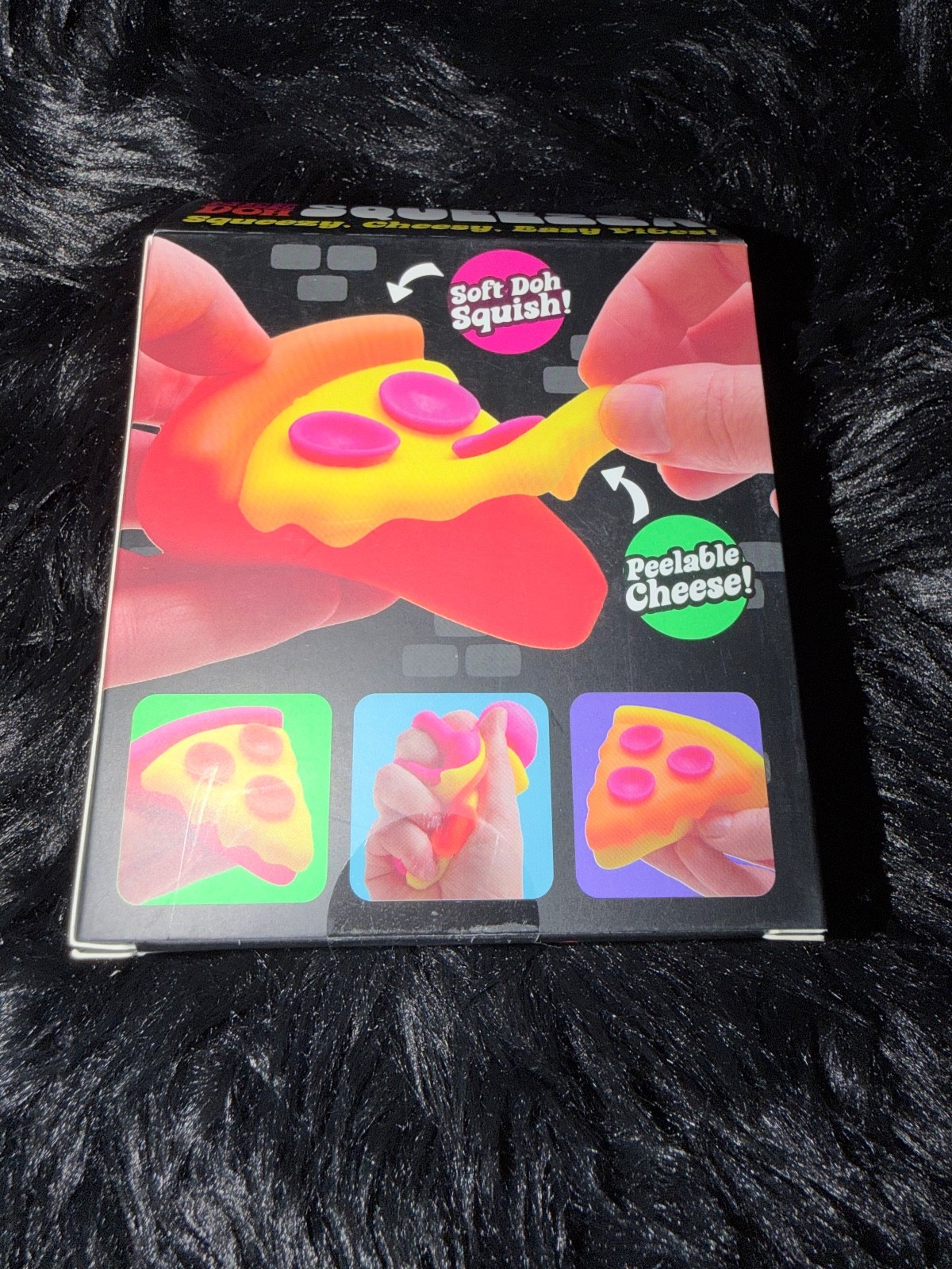 NEW Authentic Schylling NeeDoh 🔥 Squeeza Pizza Soft Doh Squishy Toy Pink Crust