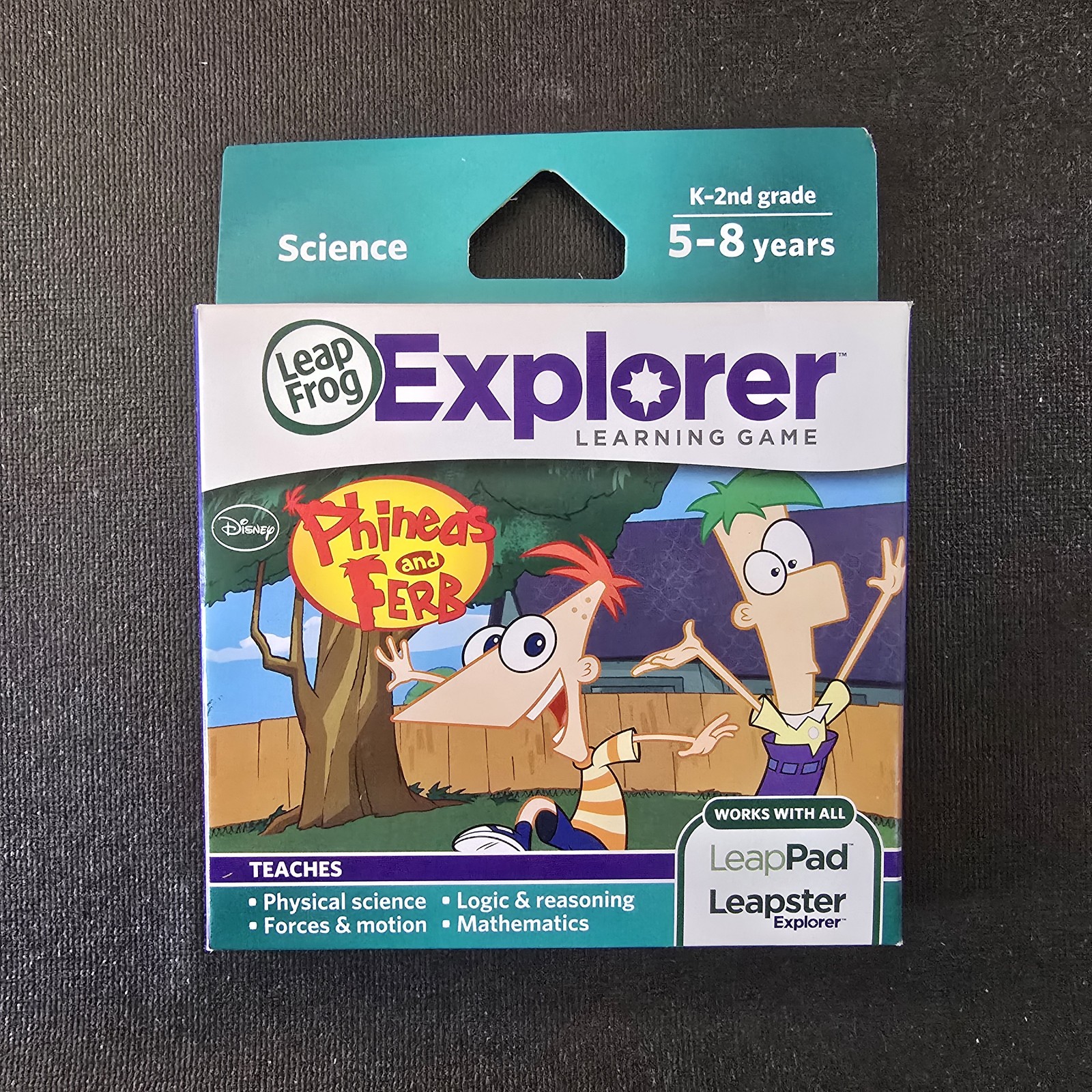 LeapFrog Explorer Disney Phineas and Ferb Science Learning Game K-2nd Grade 5-8