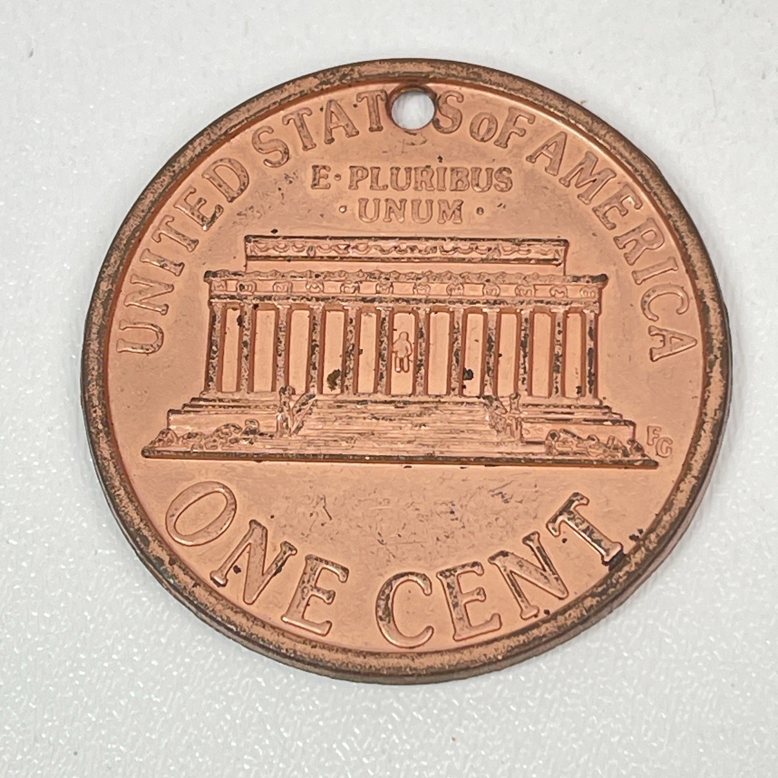 Novelty 2 inch Lincoln Penny Key Chain 1995 D Toy Money Coin Realistic Toy