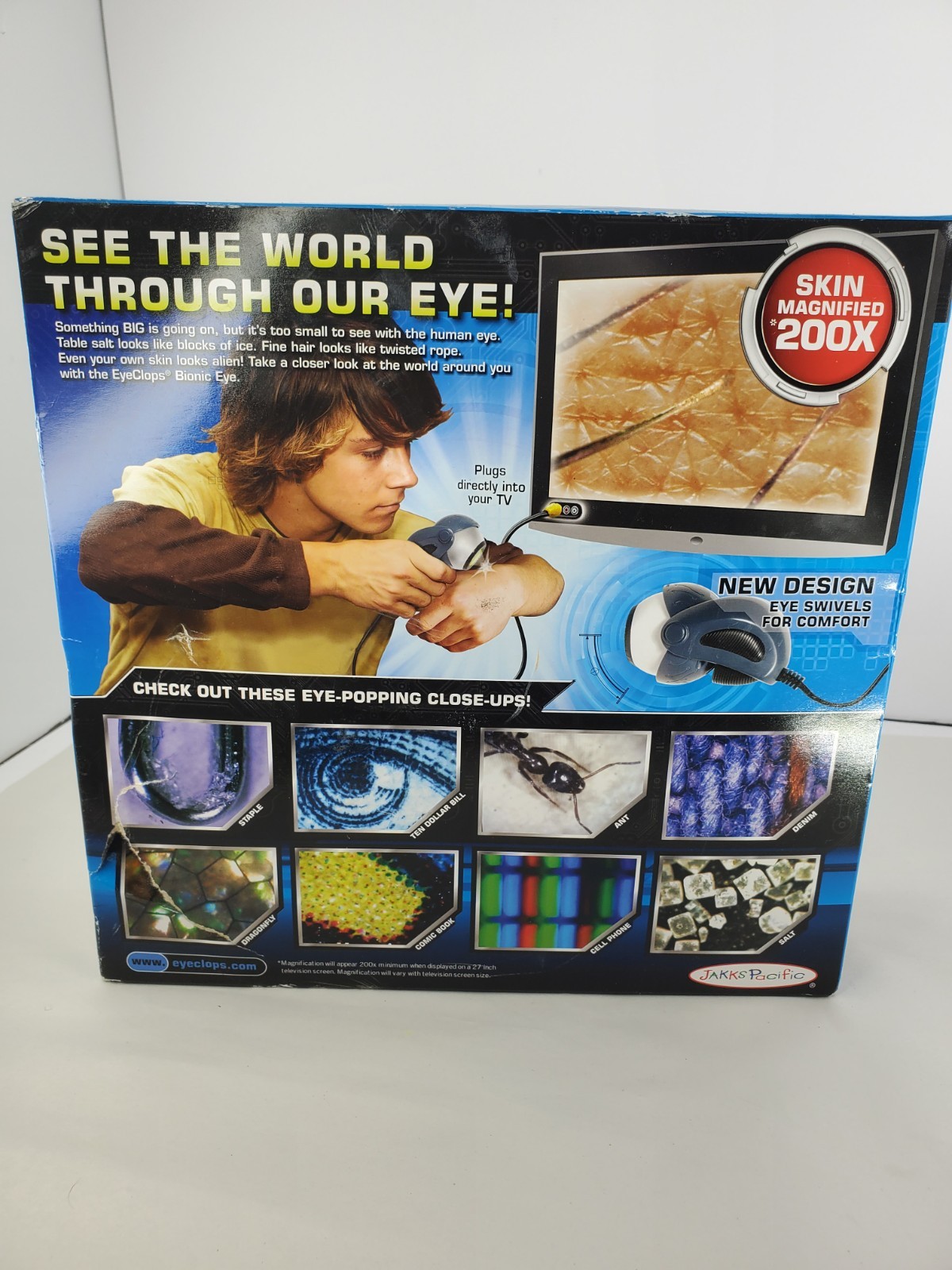 Jakks Pacific Bionic Eye Eye Clops Series Plug-In TV Microscope 2009 NEW SEALED