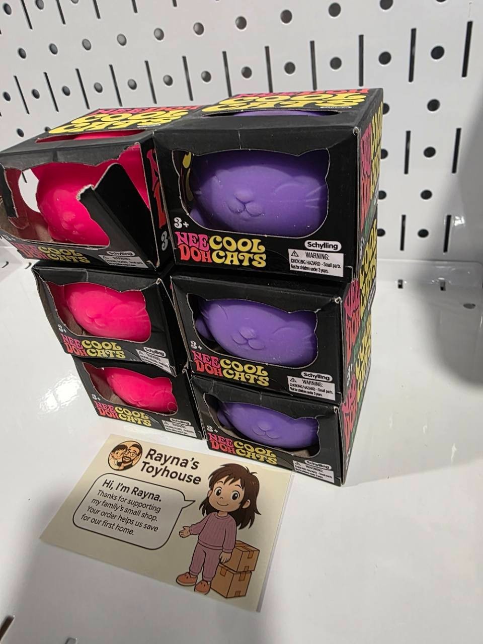 SchyllingNeeDoh Cool Cats Sensory Squeeze Toy New