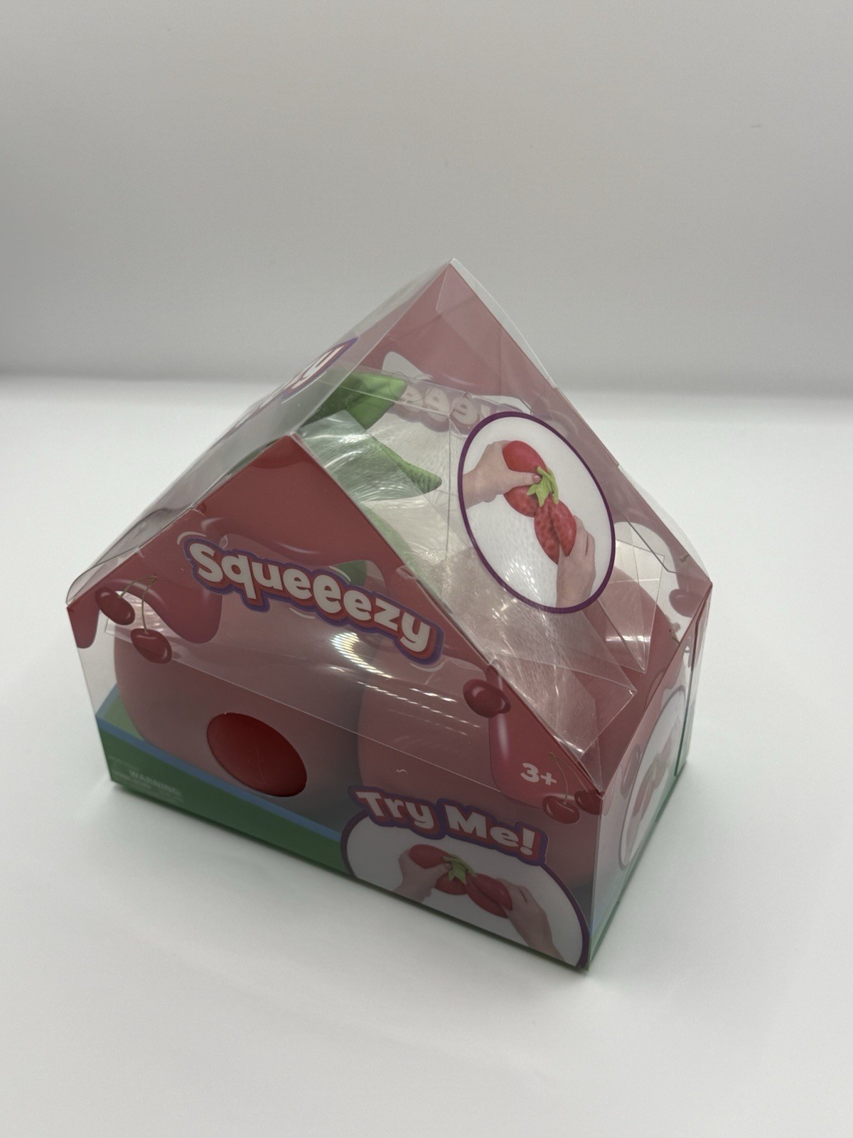 Sunny Days Squeeezy Cherries Viral Squish Squishy Jumbo Fidget Toy Red Cherry