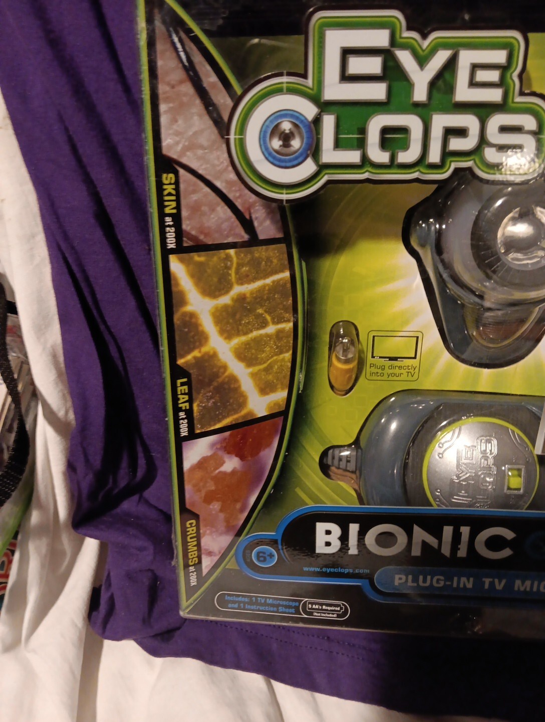Jakks Pacific Bionic Eye Eye Clops Series Plug-In TV Microscope 2009 NEW SEALED