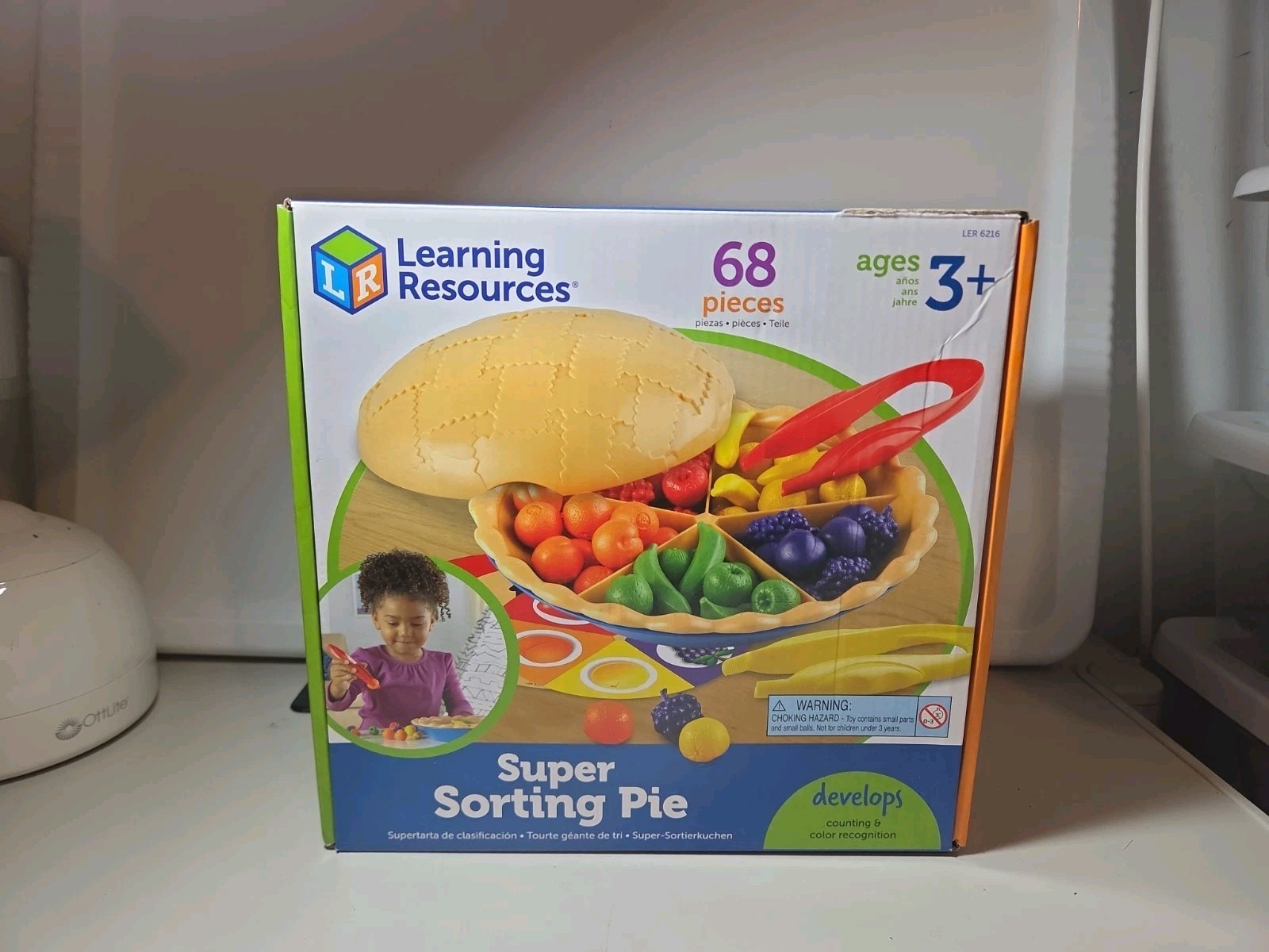 Learning Resources Super Sorting Pie Counting, Colors, Motor Skills Complete