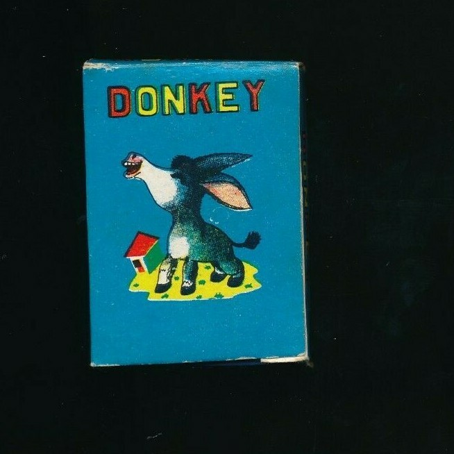 1950s 1960s Educational Learning Beginning Sounds Donkey Card Game