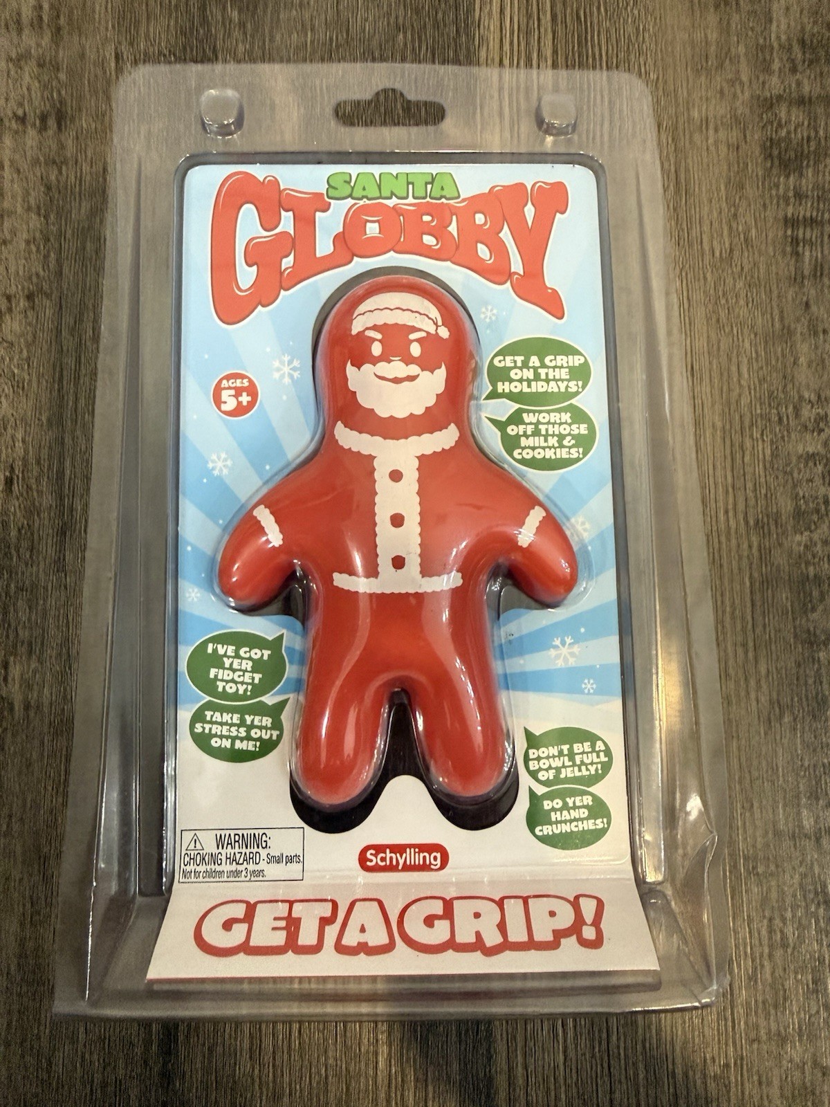 Schylling Globby Santa Claus Stretch Squeeze Squishy Fidget Toy Christmas New
