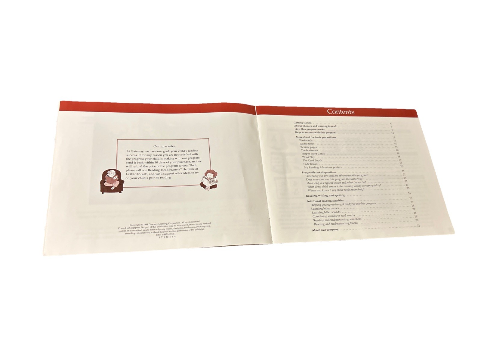 Hooked on Phonics Learn to Read Parent’s Toolbox 1998 Edition Box Set