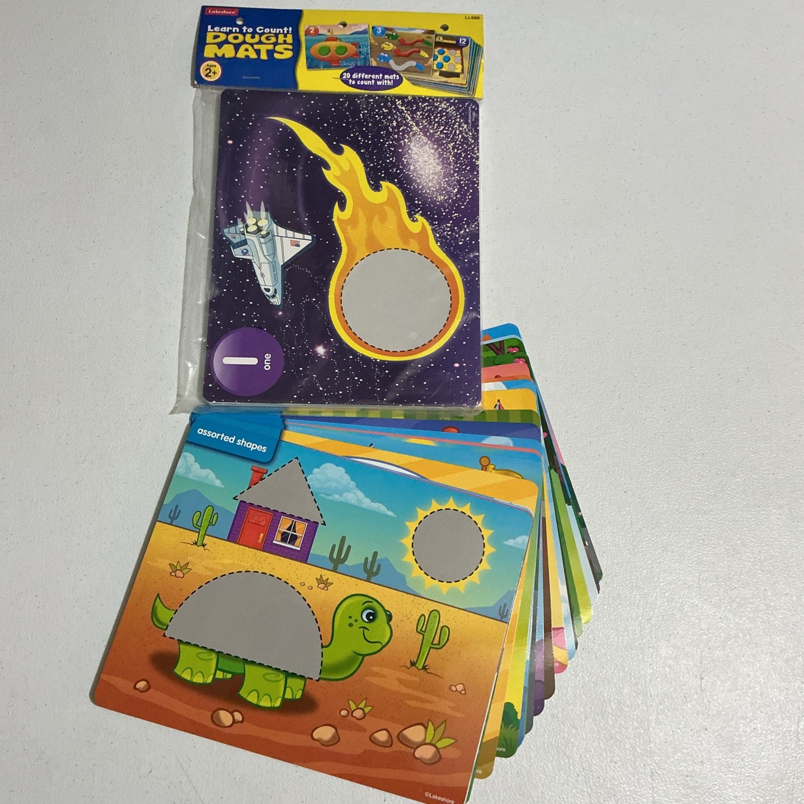 Lakeshore Learning Dough Mats Learn To Count & Shapes Lot