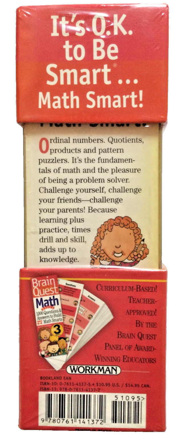 Educational MATH Games for Elementary Students Grade 3 (thru 6) BRAIN QUEST