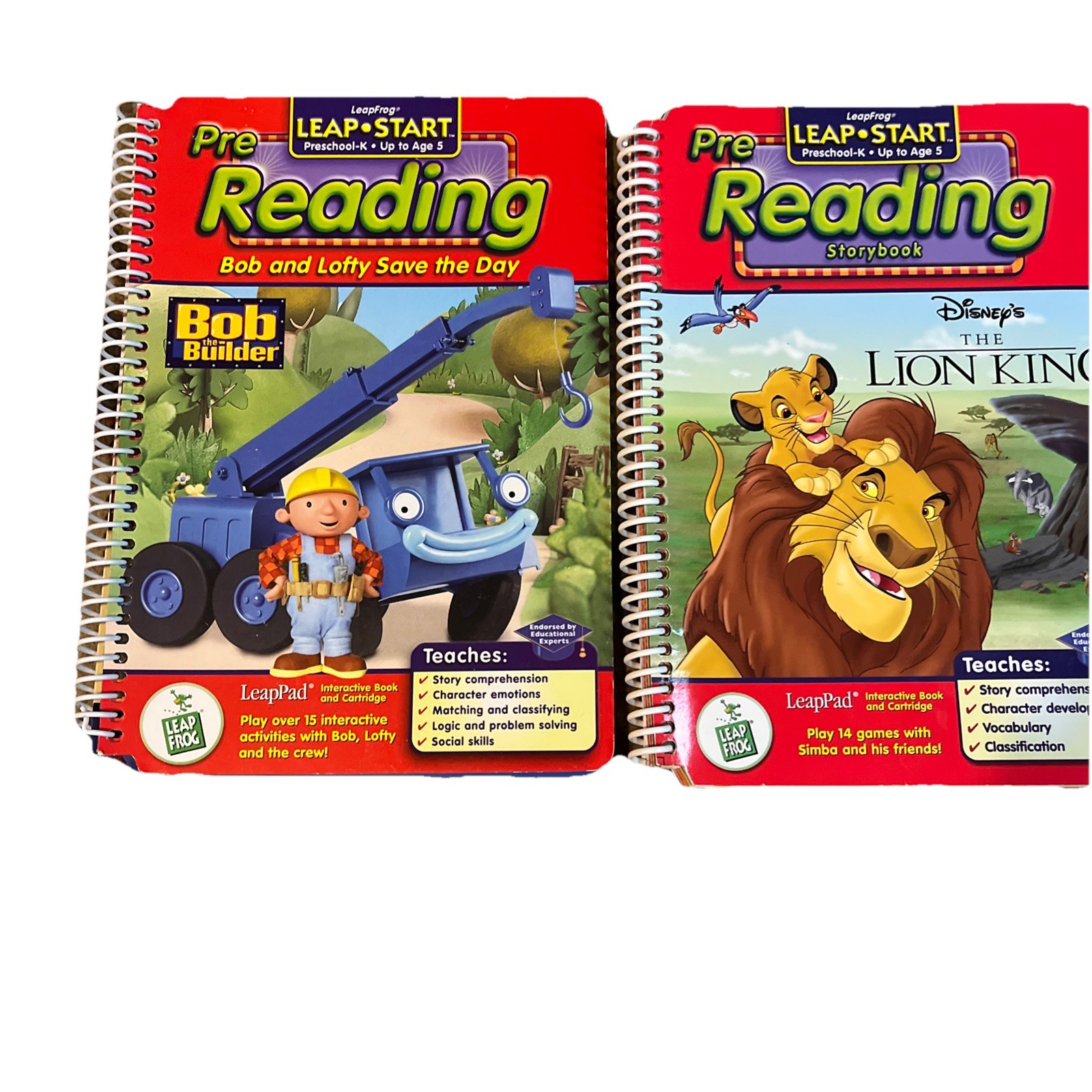 LeapFrog LeapPad Book Lot of 3 Books-No Cartridges Preschool-Grade 1 (LB045)