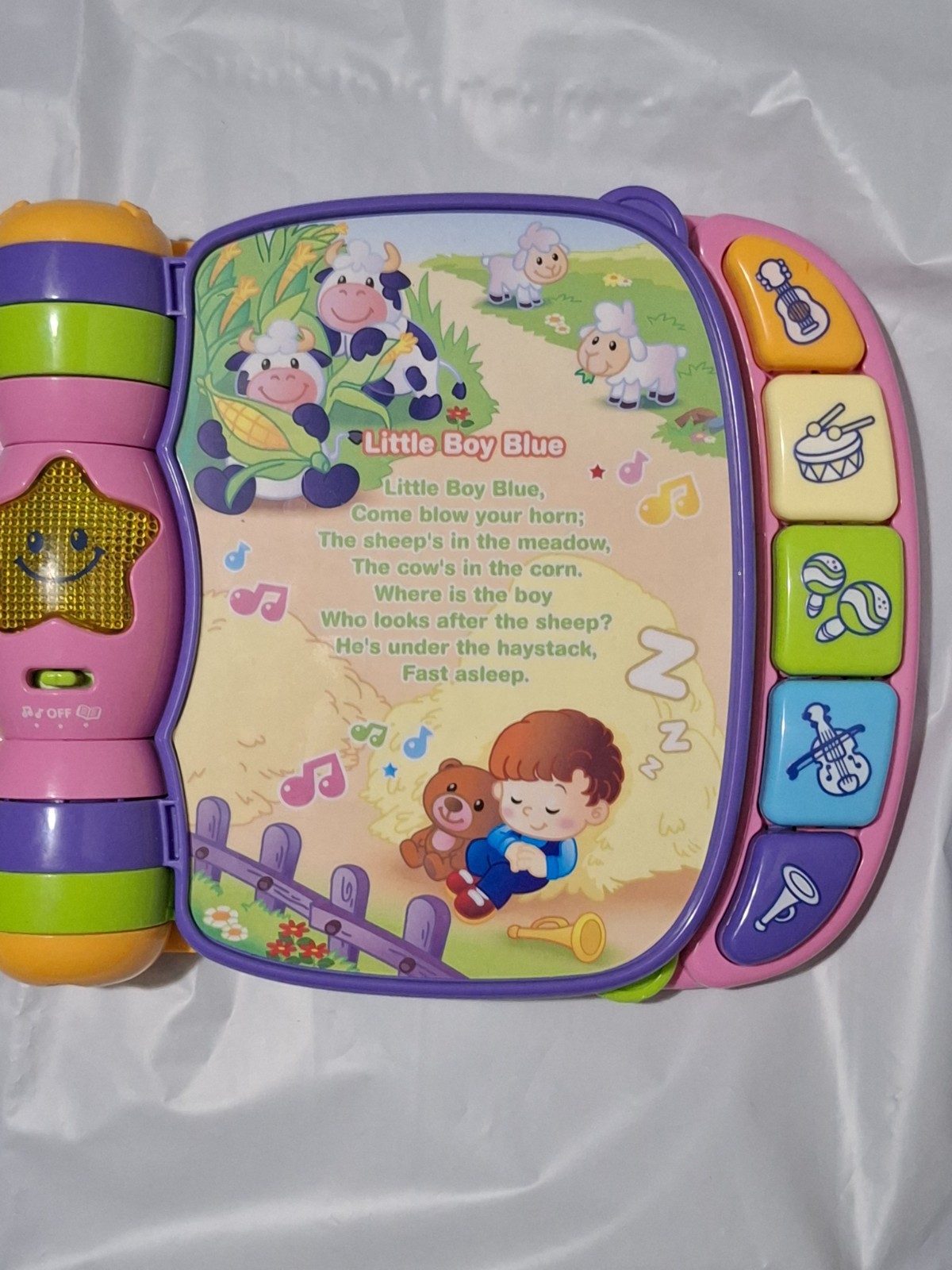 VTech Musical Rhymes Book Pink Interactive Nursery Rhyme Storybook