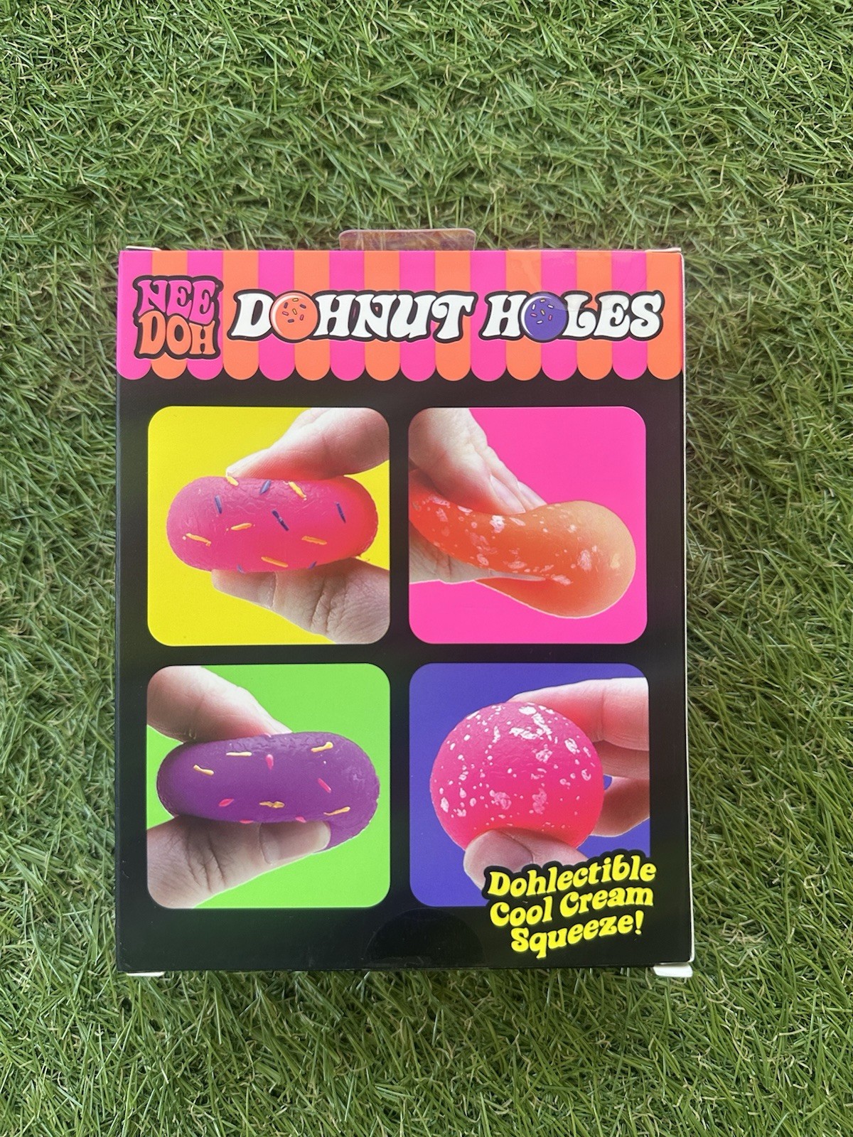 NeeDoh Teenie Fuzz Ball & Donut Doh Holes Squeeze Toys Multicolor Ages 3+