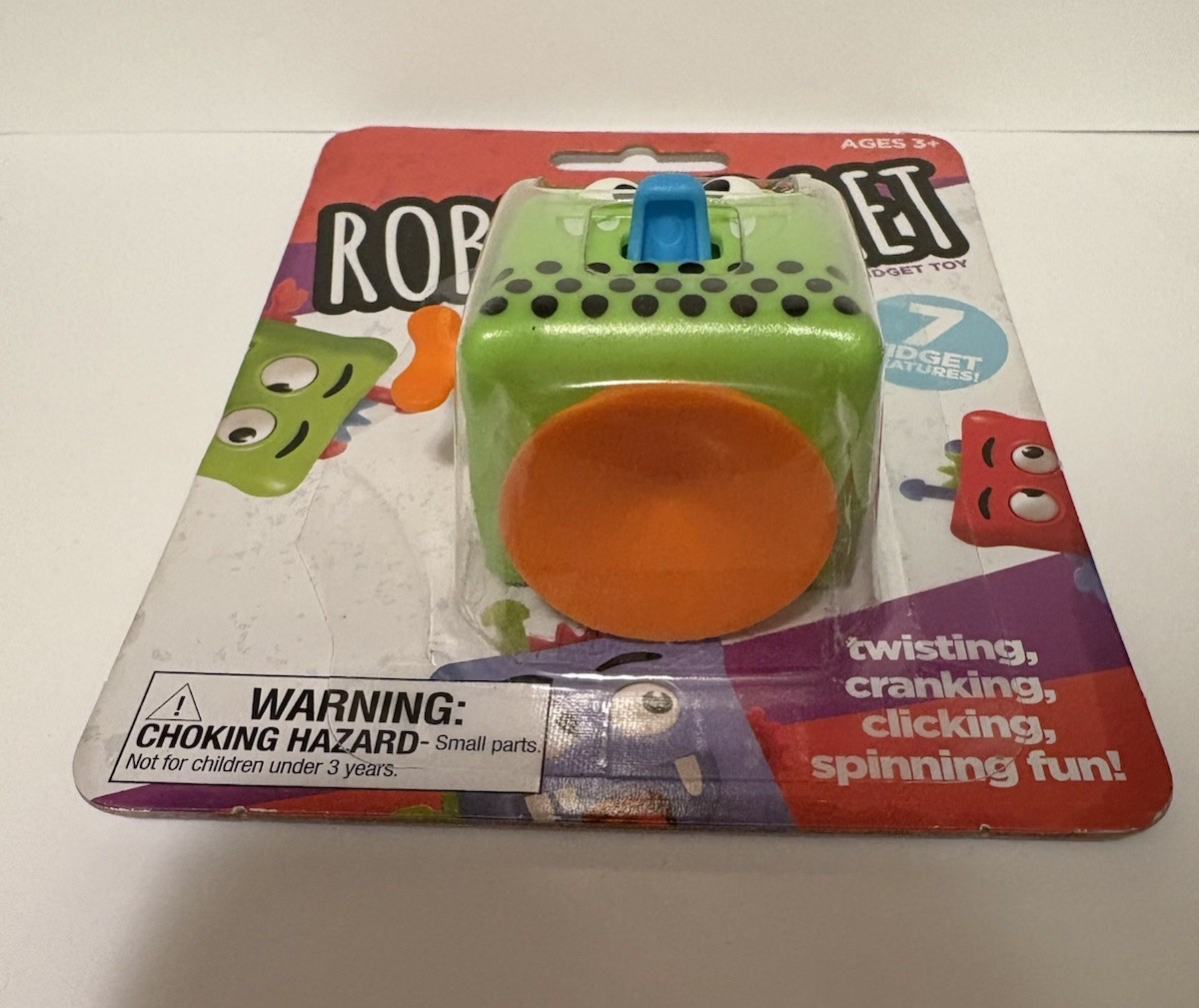 Big Time Toys Robot Fidget Toy, 7 Fidget Features, Green Robot, SEALED BOX