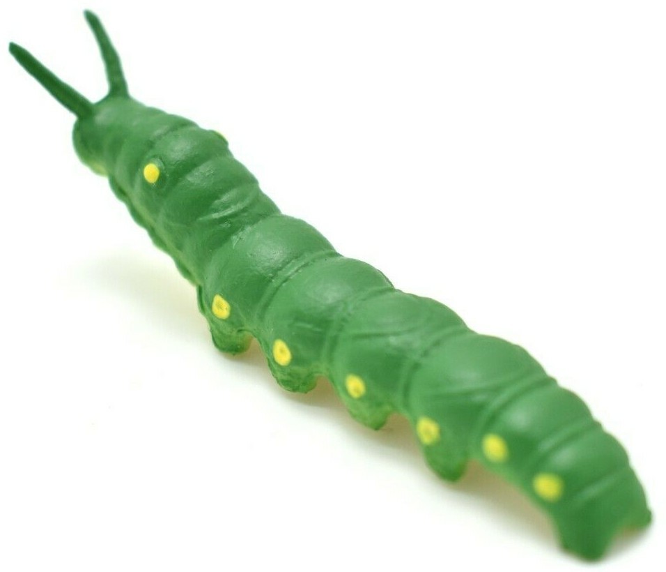 Green Tomato Hornworm Larva Plastic 2.5 inches Length – F1056 B190