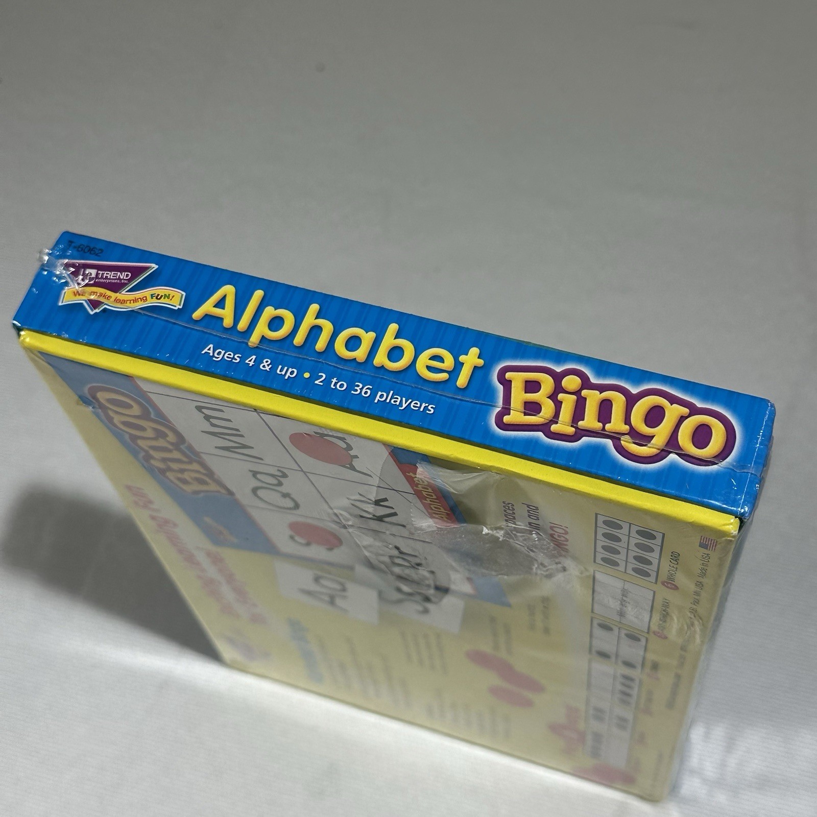 Trend Enterprises Alphabet Bingo 3-36 Players Ages 4+ New In Box 6 Ways To Play