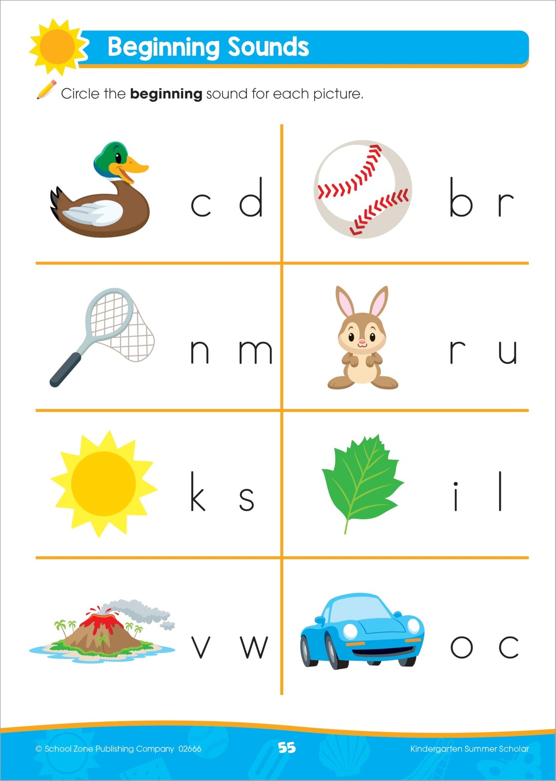 School Zone Kindergarten Summer Scholar Workbook: 80 Pages, Pre-K, Letters,…