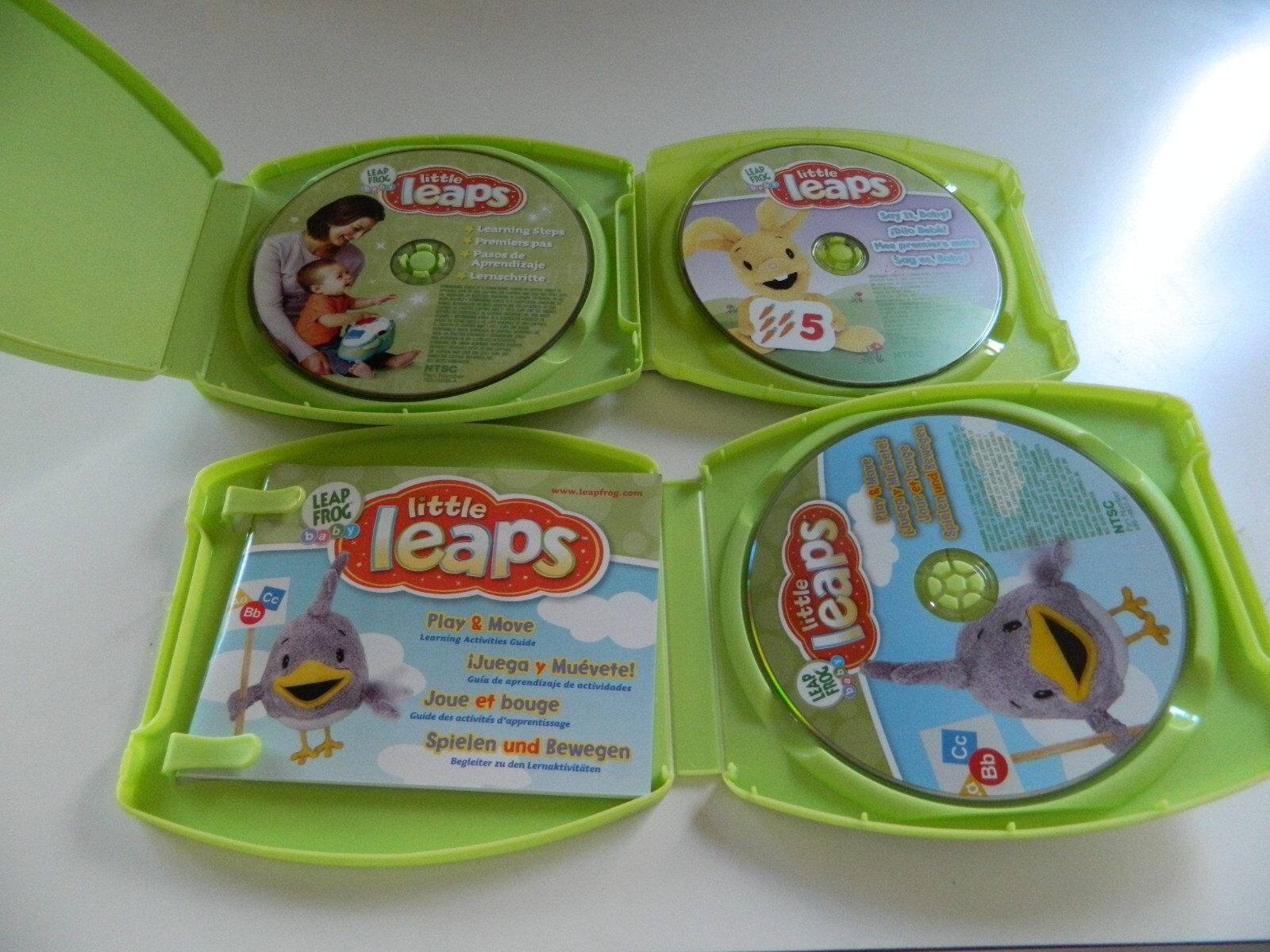 Lot Of 3 Leap frog baby little leaps. Say it Baby, Play &Move, Learning Steps
