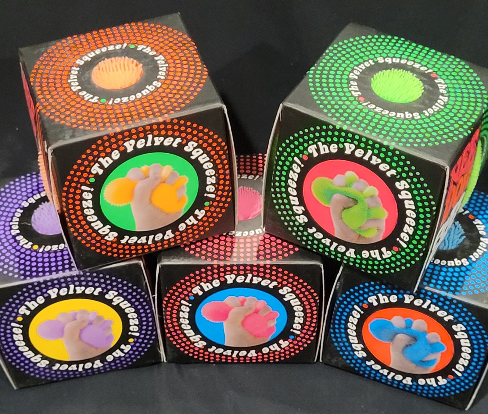 NEE-DOH FUZZ BALL The Velvet Squeeze, All 5 Colors Available 💚🧡💙$15 EACH
