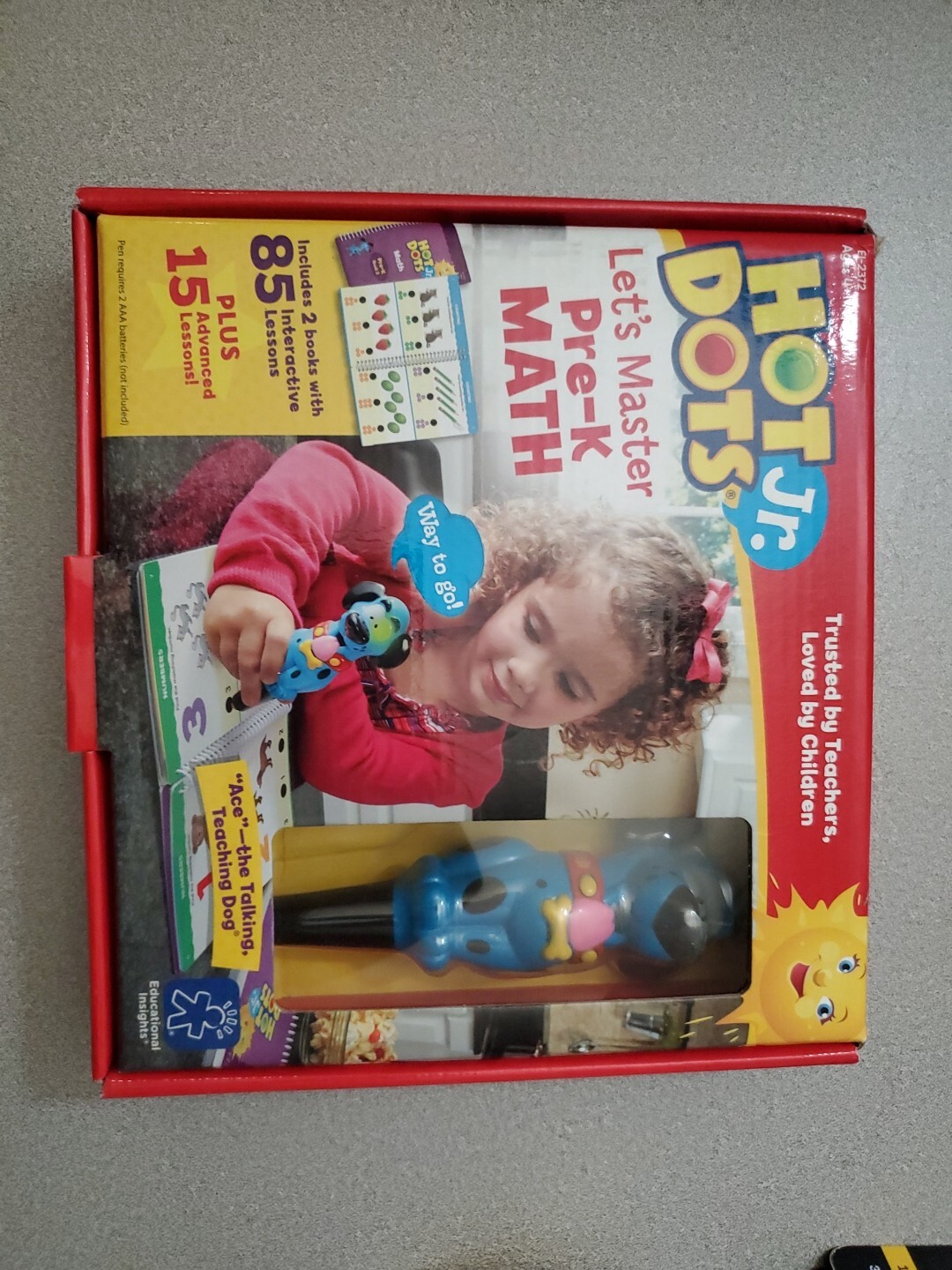 Hot Dots Let’s Master Math Pre-K Interactive Learning Ace Talking Teaching Pen