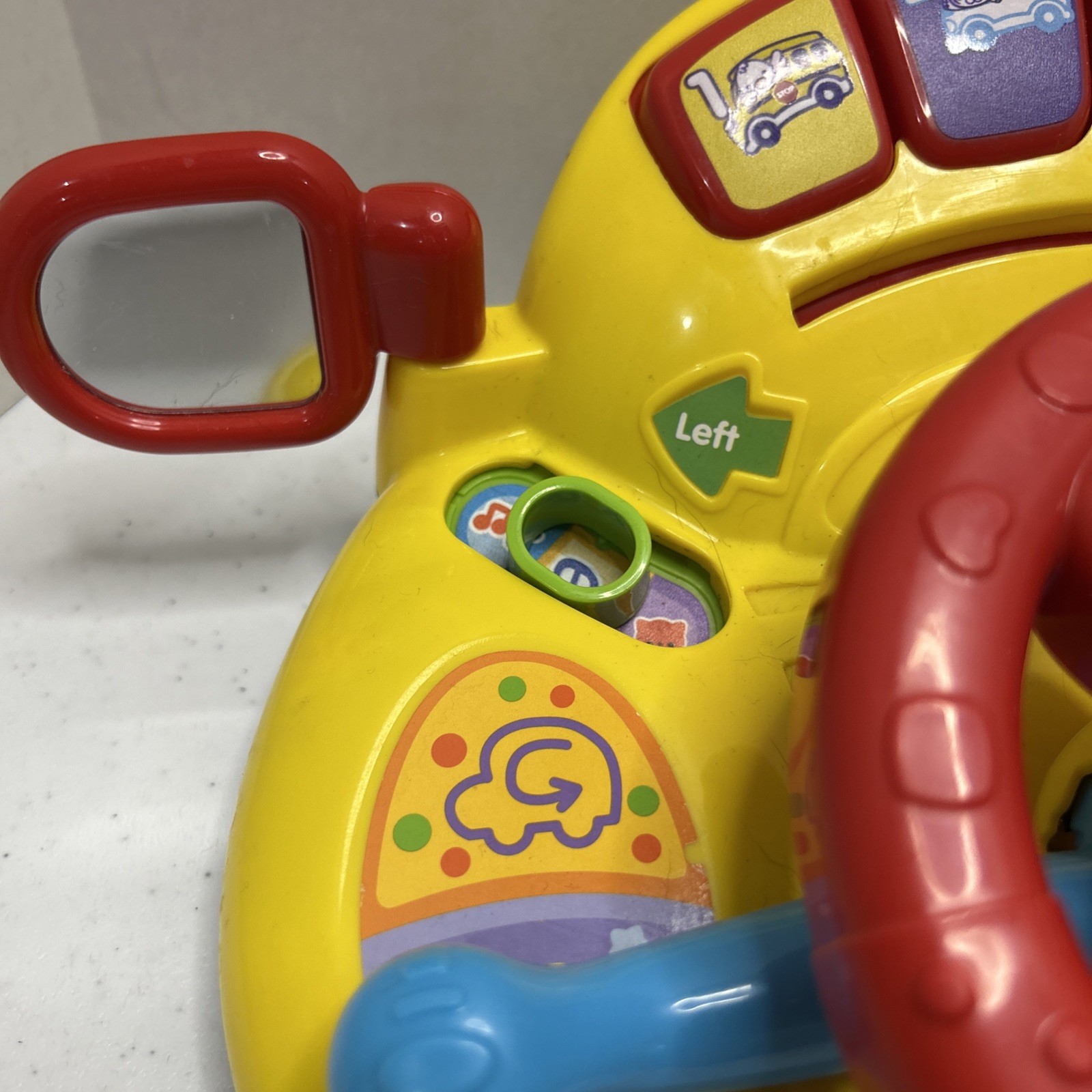 VTech Turn & Learn Driver Interactive Red and Yellow Dashboard Numbers Sings Toy