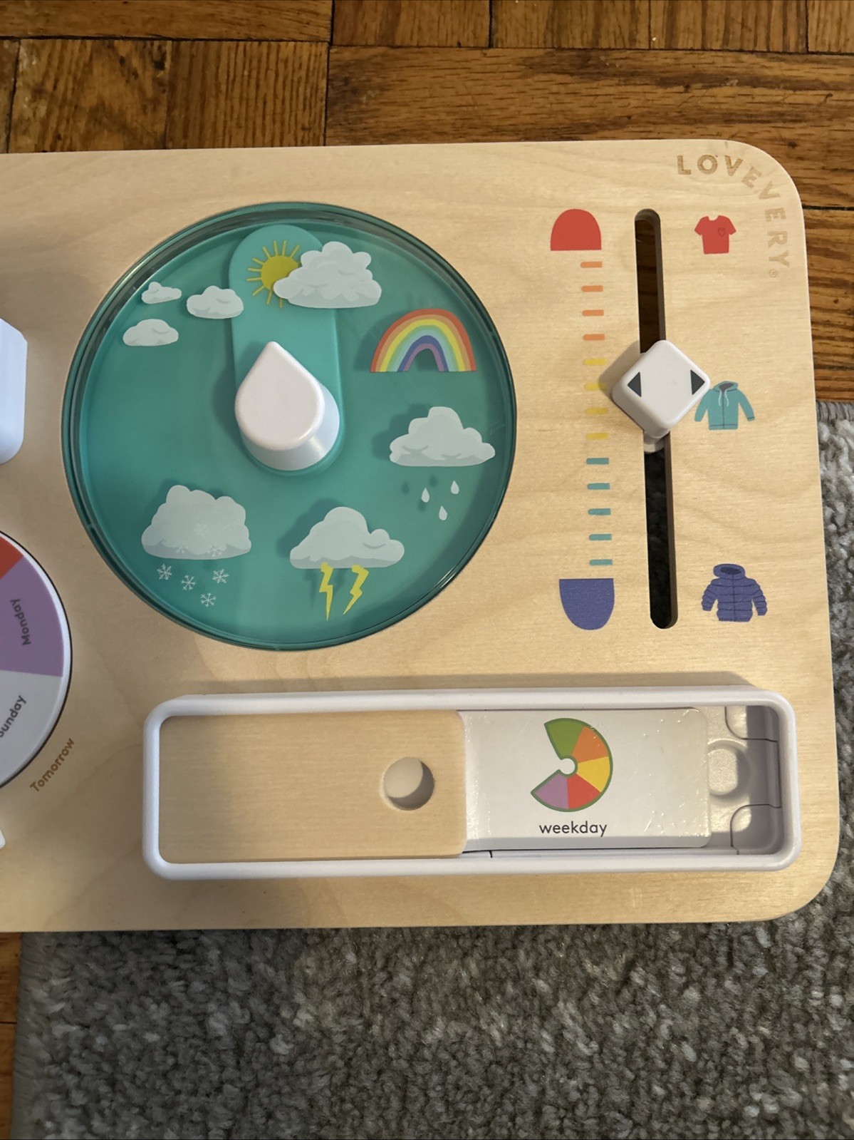 Lovevery Weather Board Montessori Toy Daily Calendar Learning Board