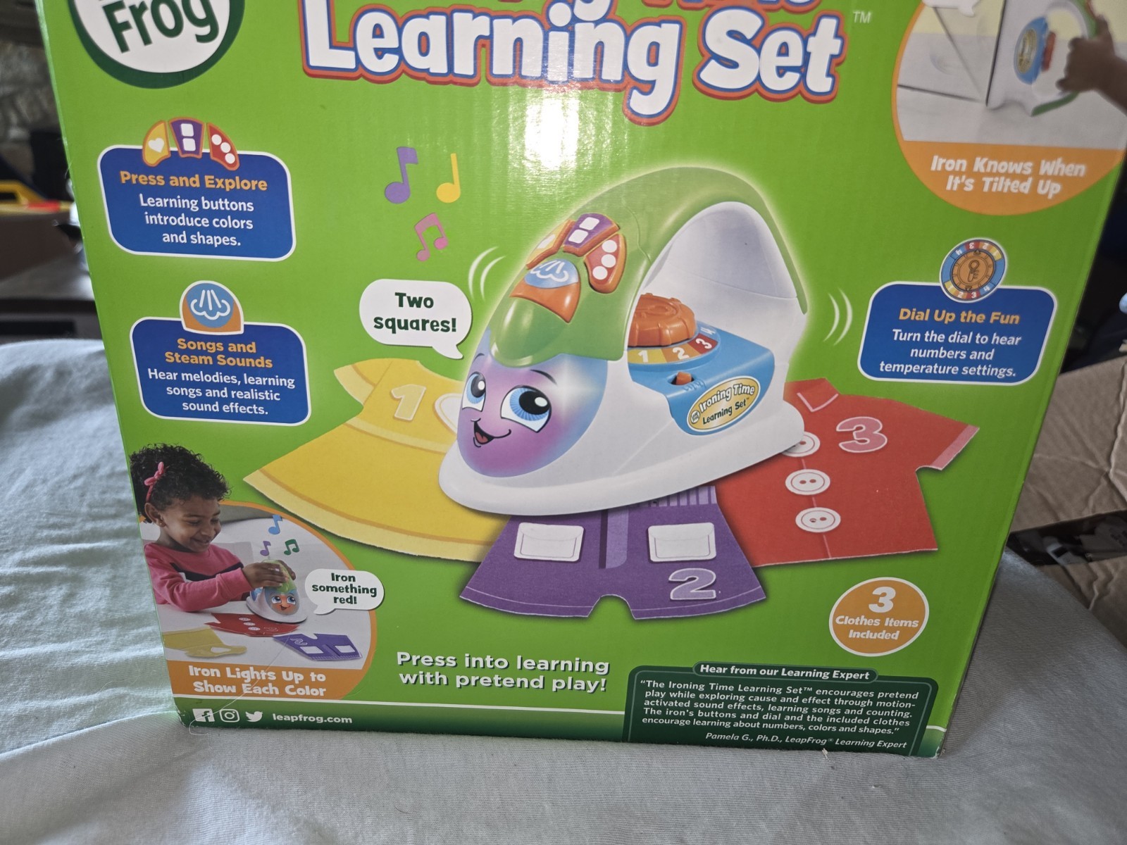 New LEAPFROG Ironing Time Learning Set – Motion-Sensing Play Toy 18mo+ Works