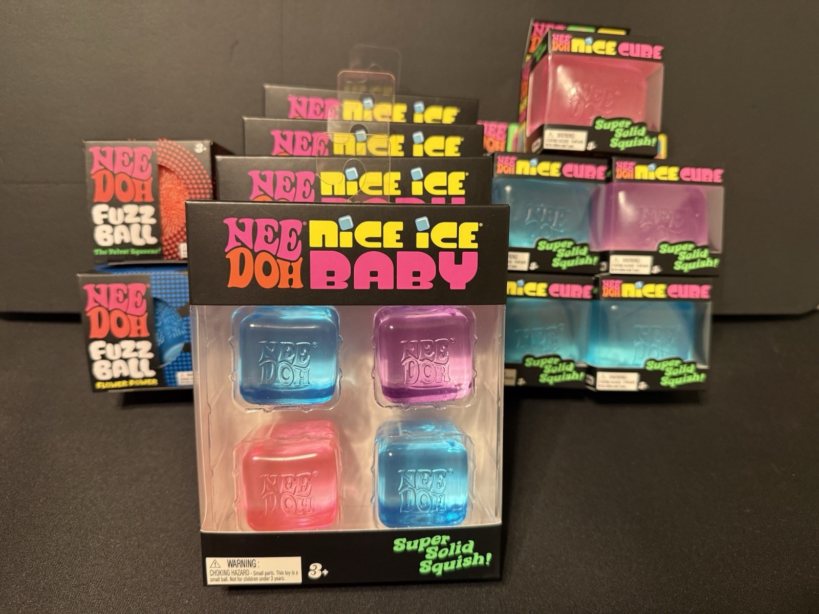 Lot of 11 – New Sealed Needoh Bundle – Fuzz Ball, Nice Cube, Ice Baby
