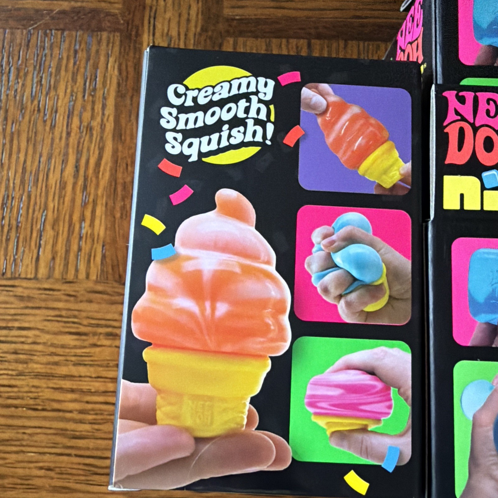 4x NEEDOH Nice Cube Pink & Blue, Blue Nice Cream Cone Plus A Blue Color Change