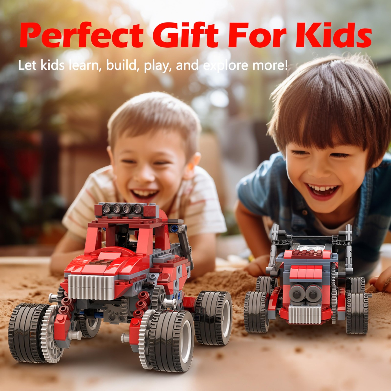 Robot B STEM Kits for 6-7 Year Old Boy, 8 in 1 Electric Monster Truck Buildin…