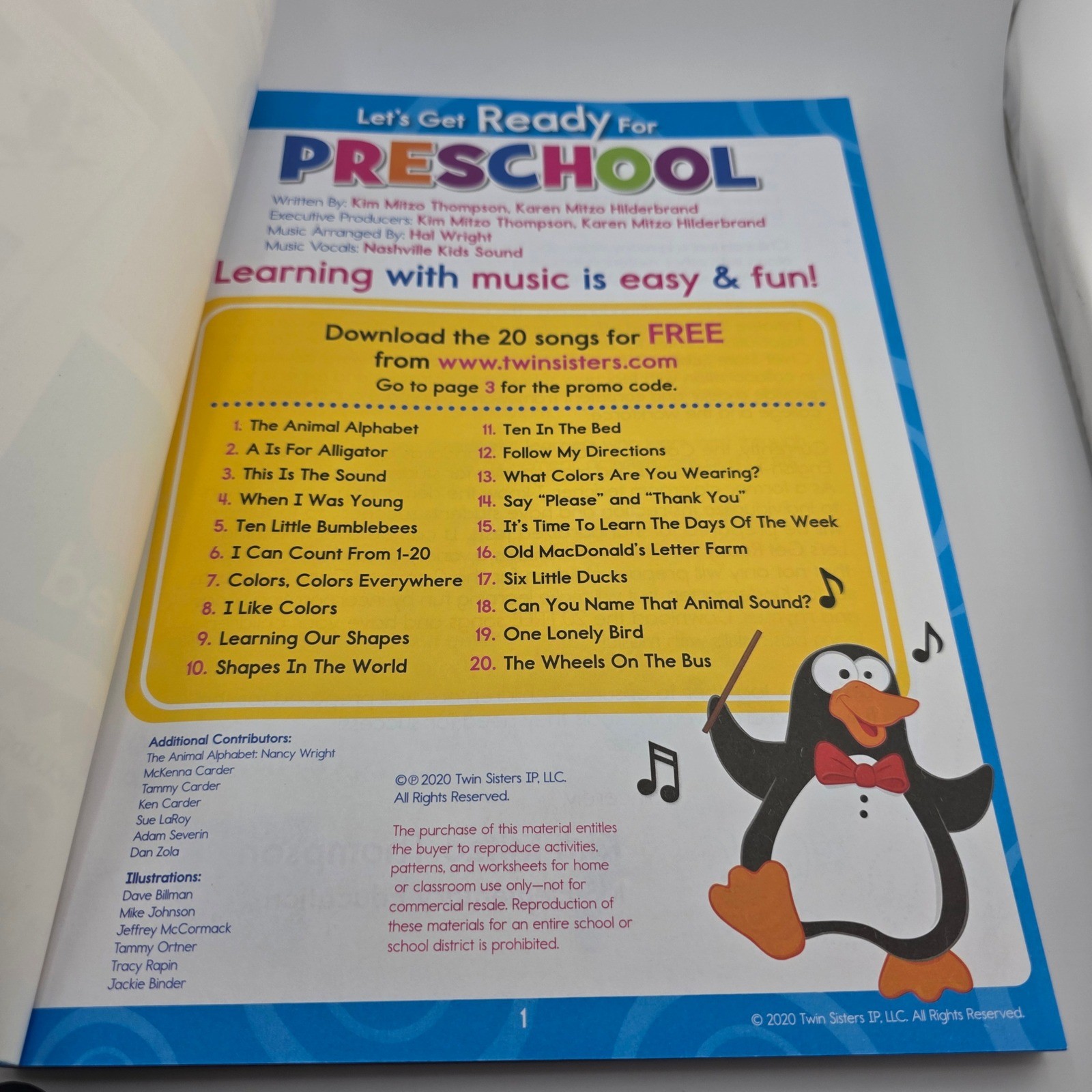 Creative Teaching Materials Lets Get Ready for Preschool Learning Workbook