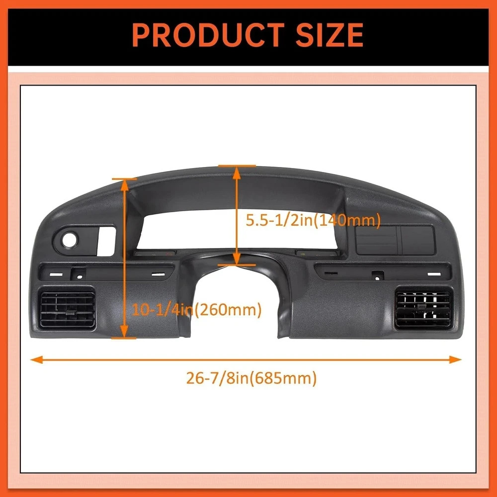 94-97 Ford F250 F350 Super Duty (Diesel Only) Cluster Dash Panel Bezel Dashboard