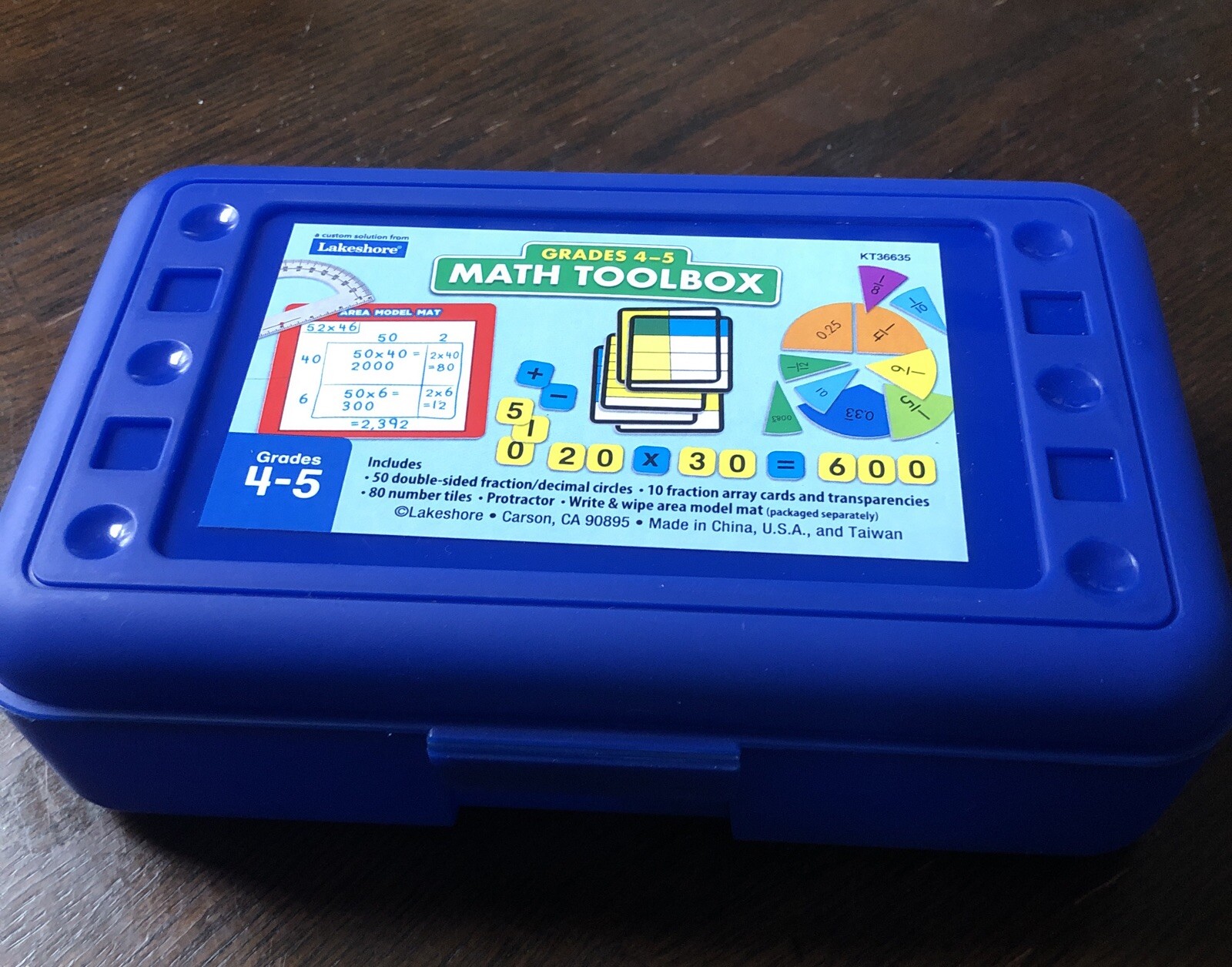 Lakeshore – Math Toolbox – Grades 4-5 – Fractions / Decimals / Number Tiles NEW!