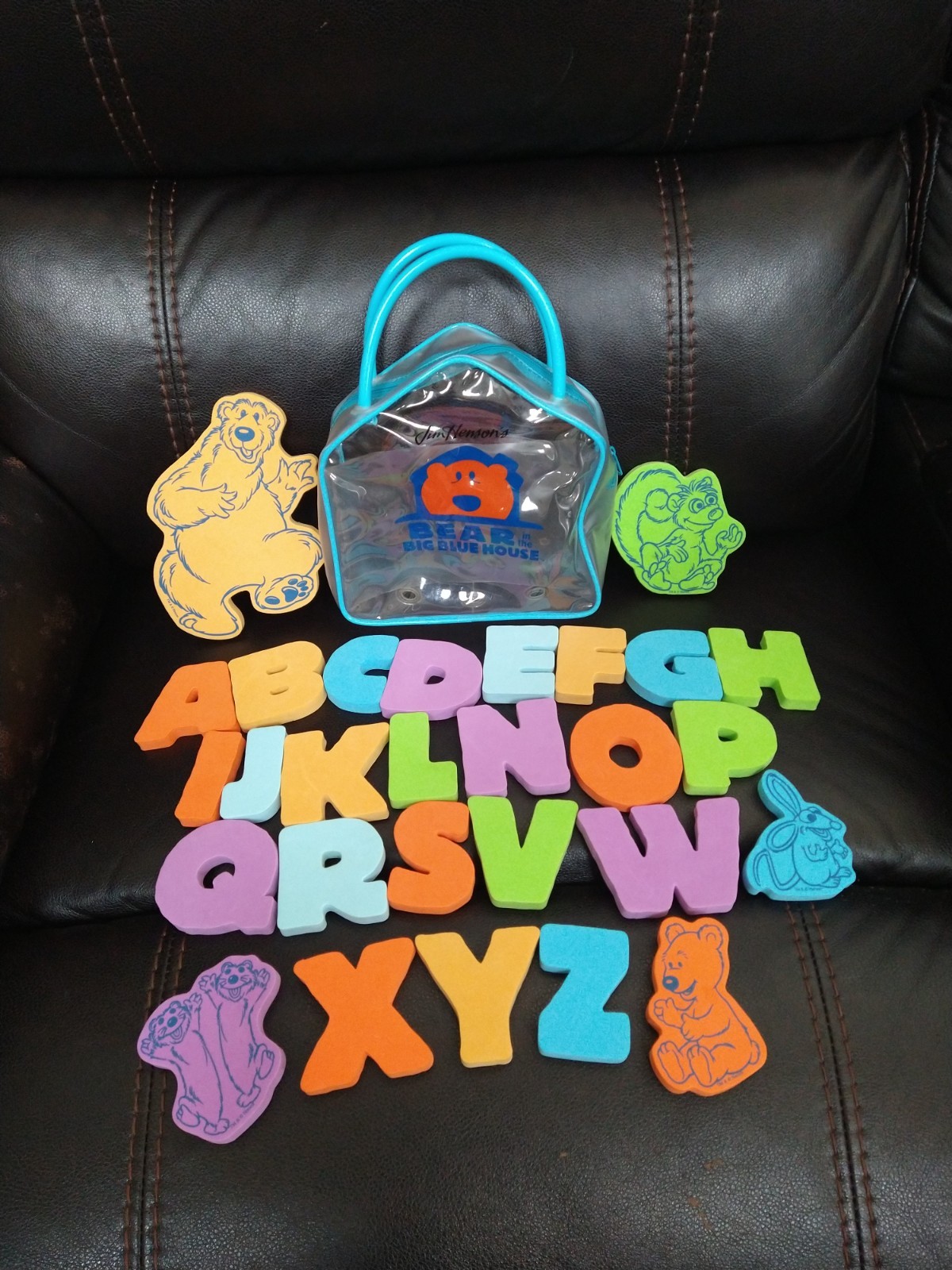 Vintage Bear In The Big Blue House Foam Alphabet