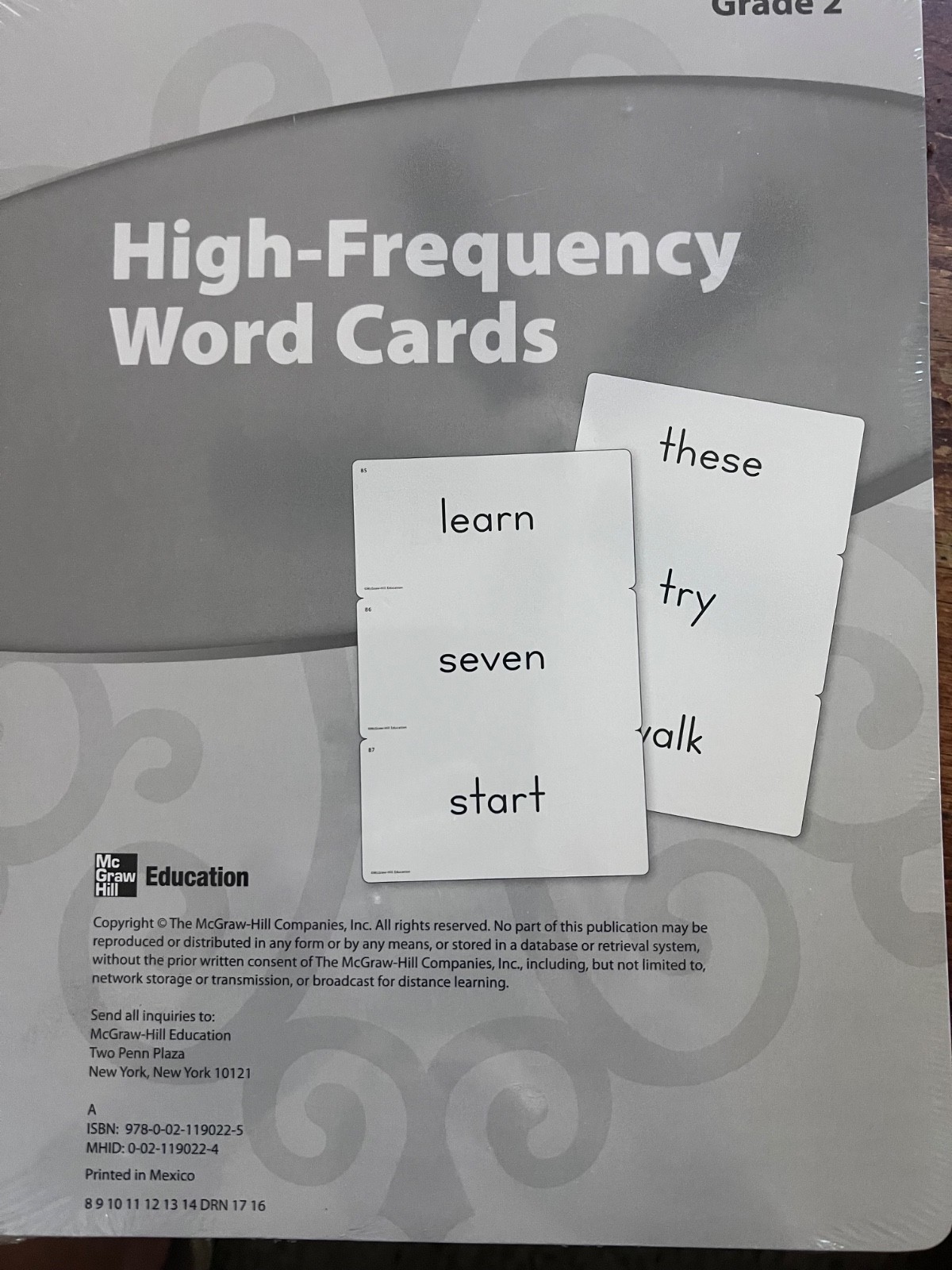 Mc Graw Hill 2nd grade High-Frequency Word Cards
