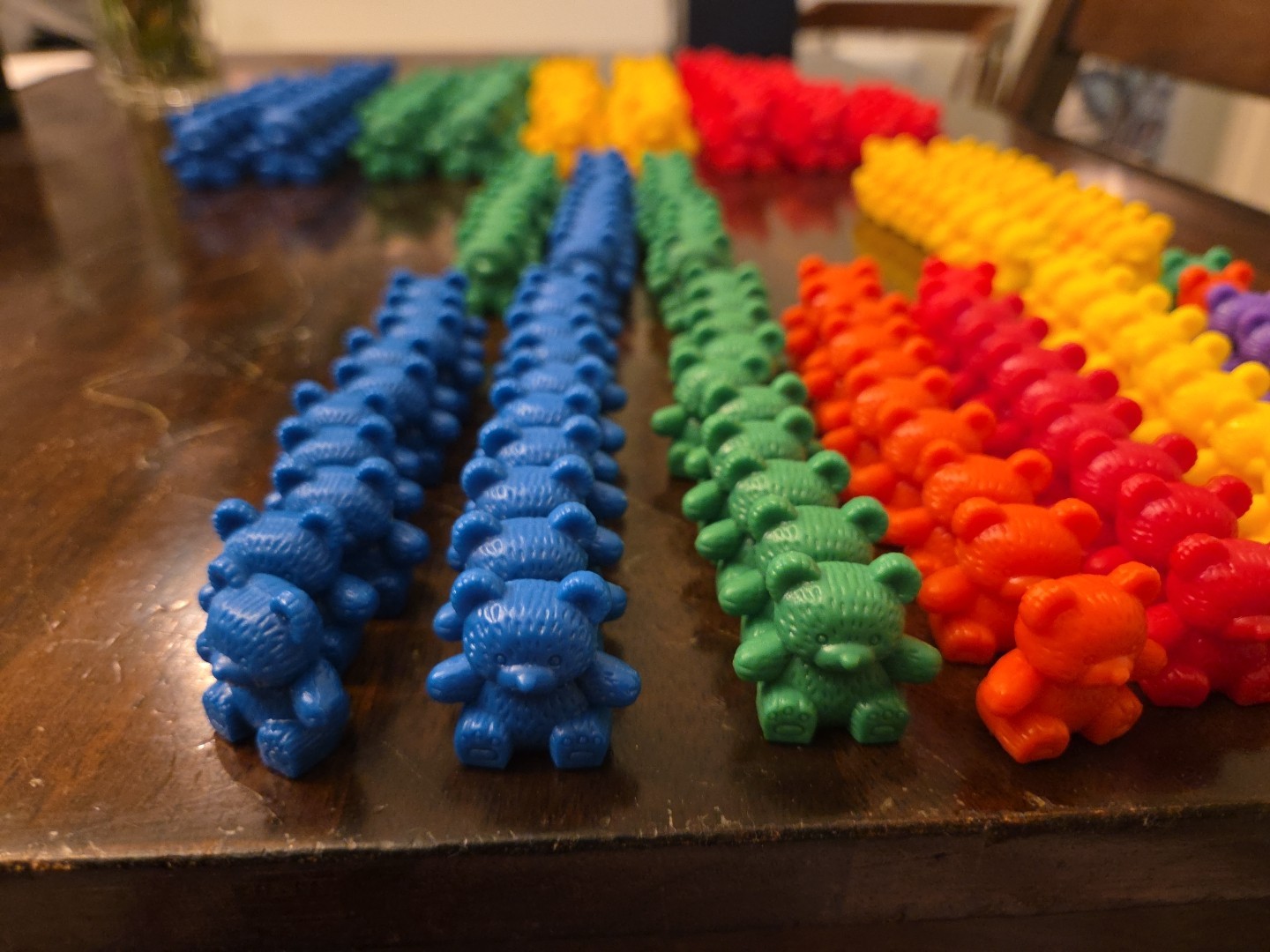 Plastic Multi Color Teddy Bear Counters 200+