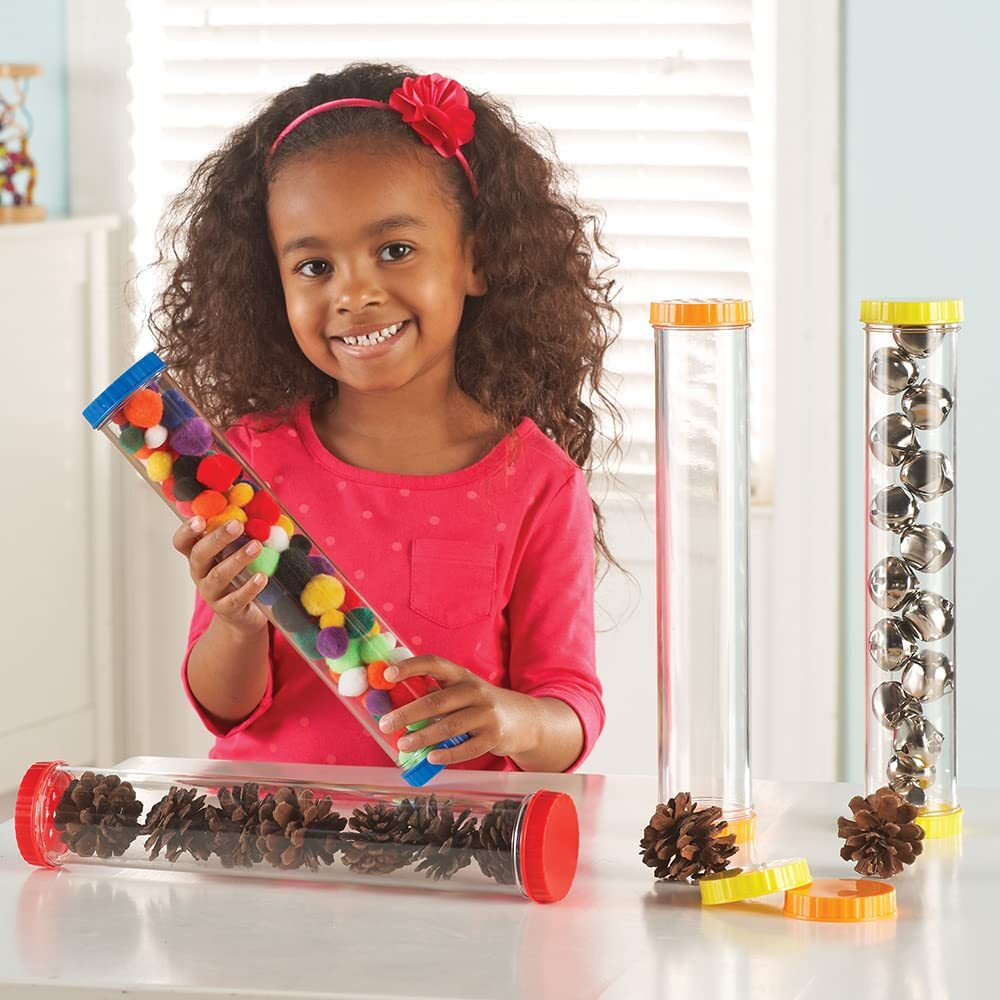 Science Fundamentals Kit 12 Inch Clear Sensory Tubes for Kids Age 2 and Up