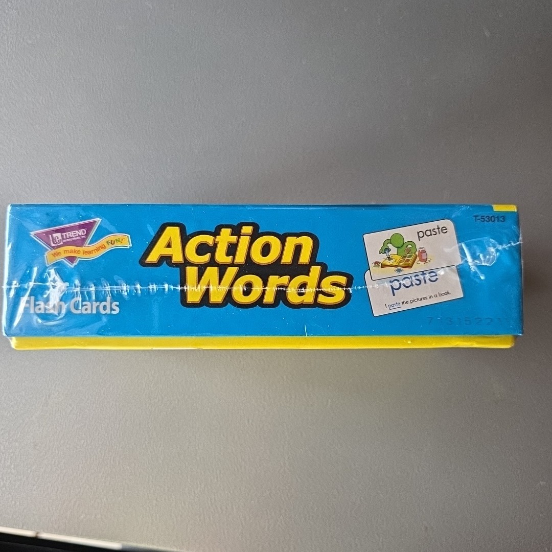 Action Words Skill Drill Flash Cards, Great for Skill Building and Test Prep 6 &