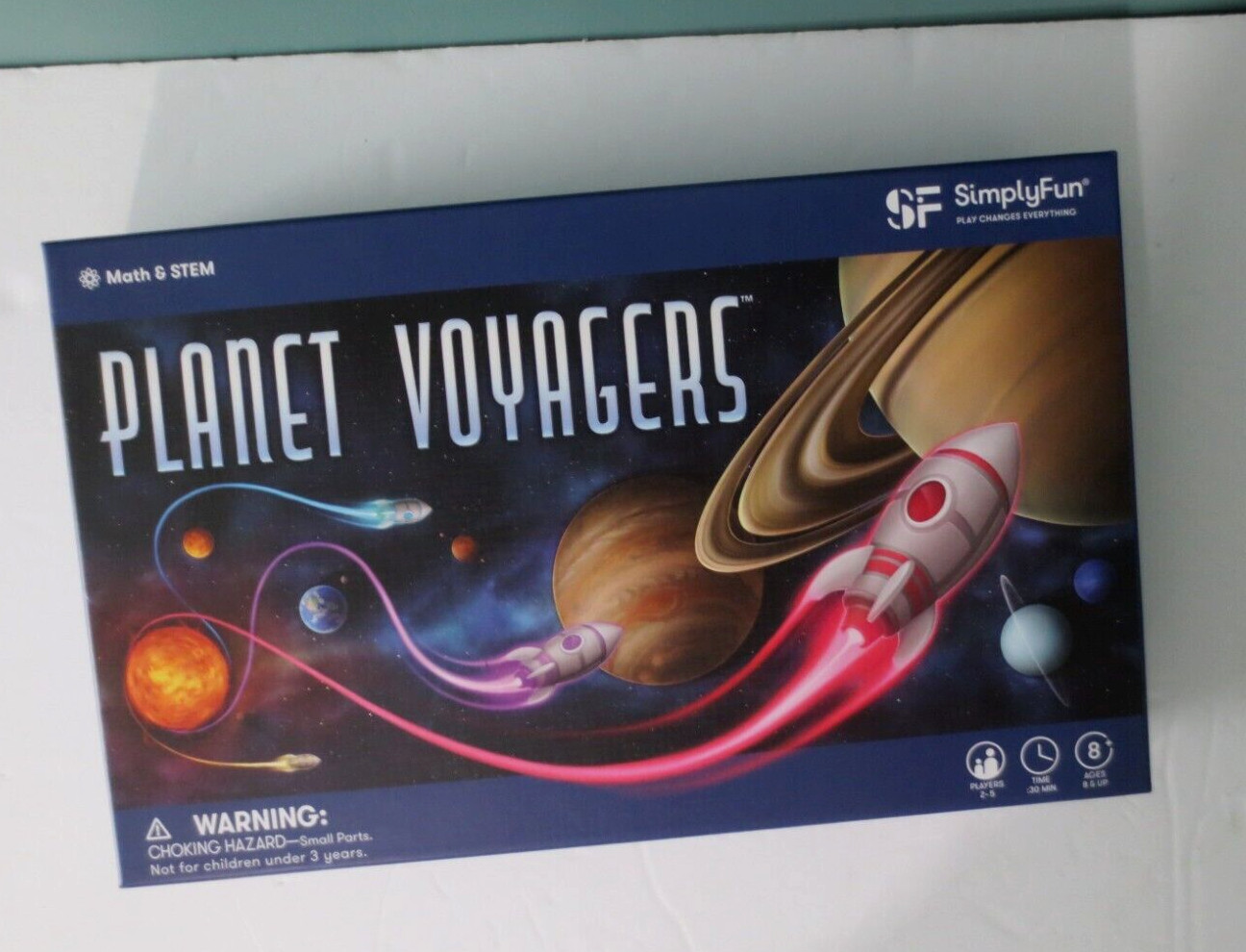 SIMPLYFUN – New PLANET VOYAGERS Board Game – MATH & STEM, ASTRONOMY, STRATEGY